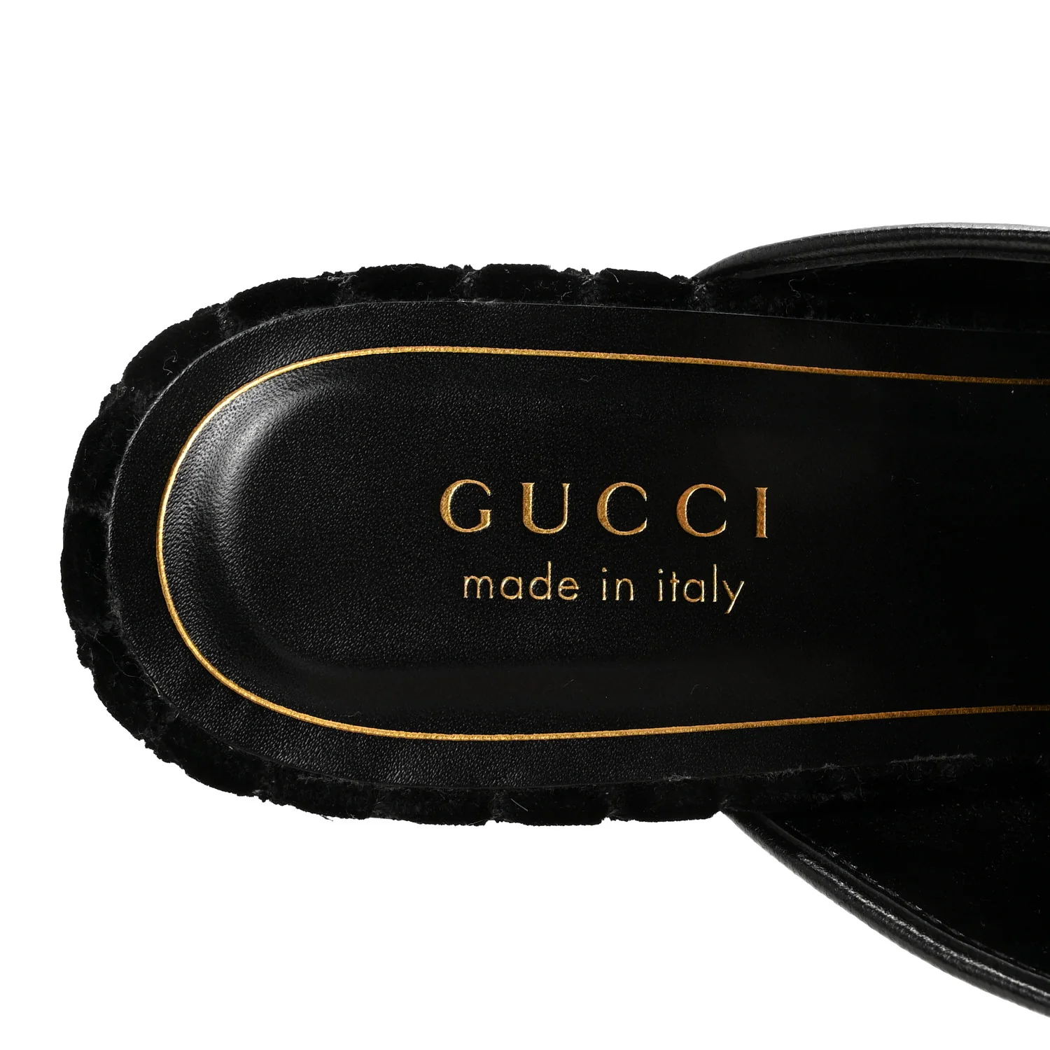 Velvet GG Monogram Womens Princetown Slippers 39 Black - Image 8