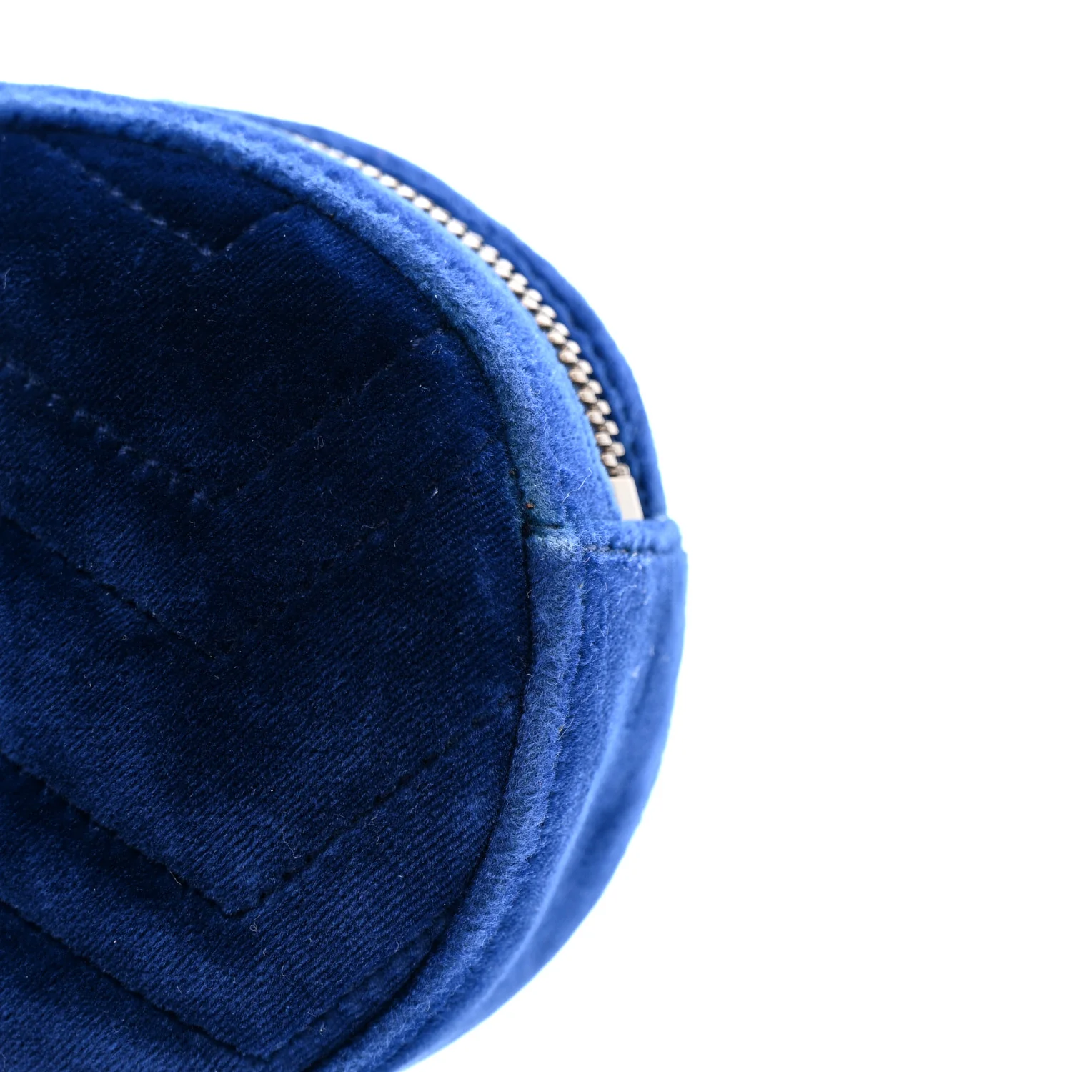 Velvet Matelasse GG Marmont Belt Bag 85 34 Cobalt Blue - Image 13