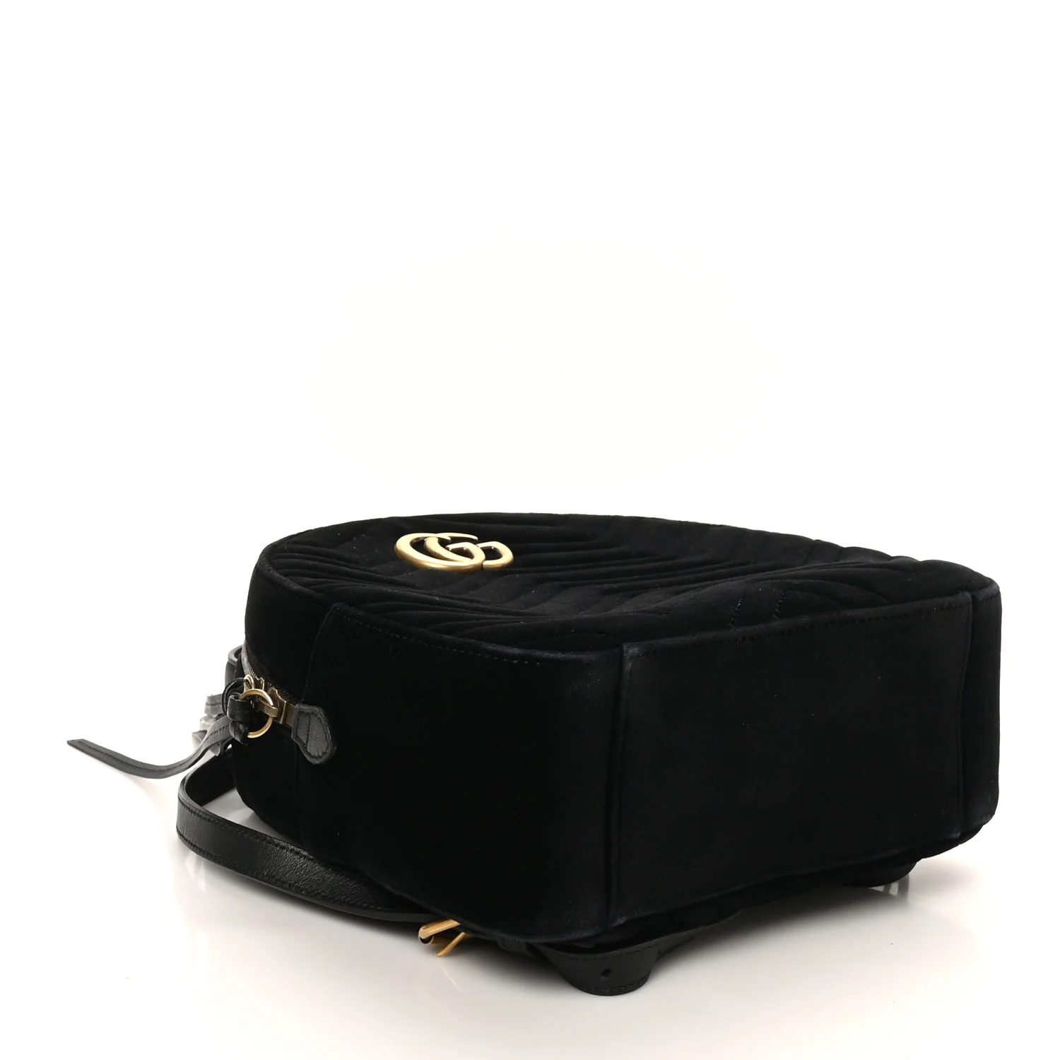 Velvet Matelasse GG Marmont Dome Backpack Black - Image 4
