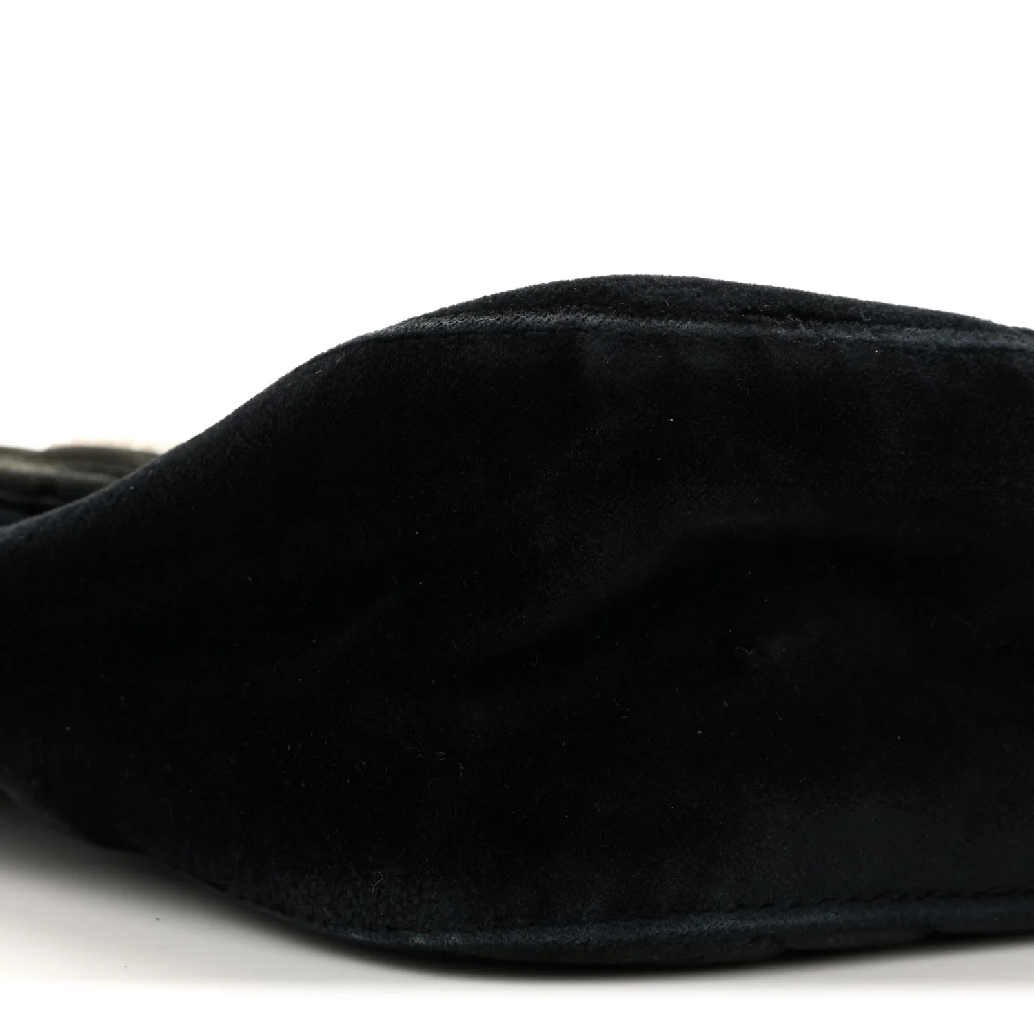 Velvet Matelasse Loved Embroidered Medium GG Marmont Shoulder Bag Black - Image 10