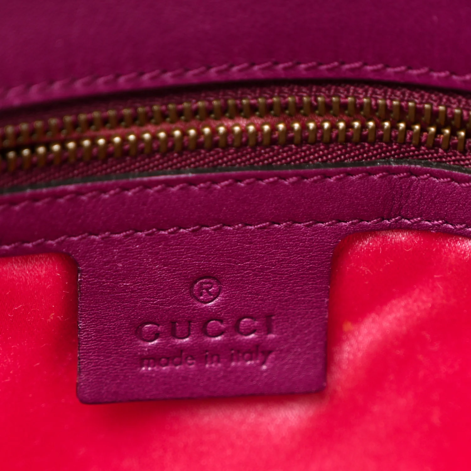 Velvet Matelasse Medium GG Marmont Shoulder Bag Fuchsia Violet Cyclamen - Image 6