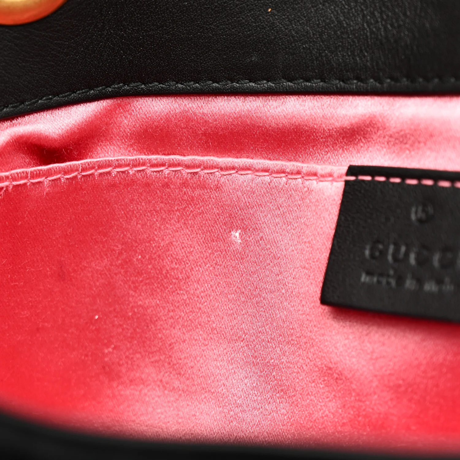 Velvet Matelasse Mini GG Marmont Shoulder Bag Black - Image 15