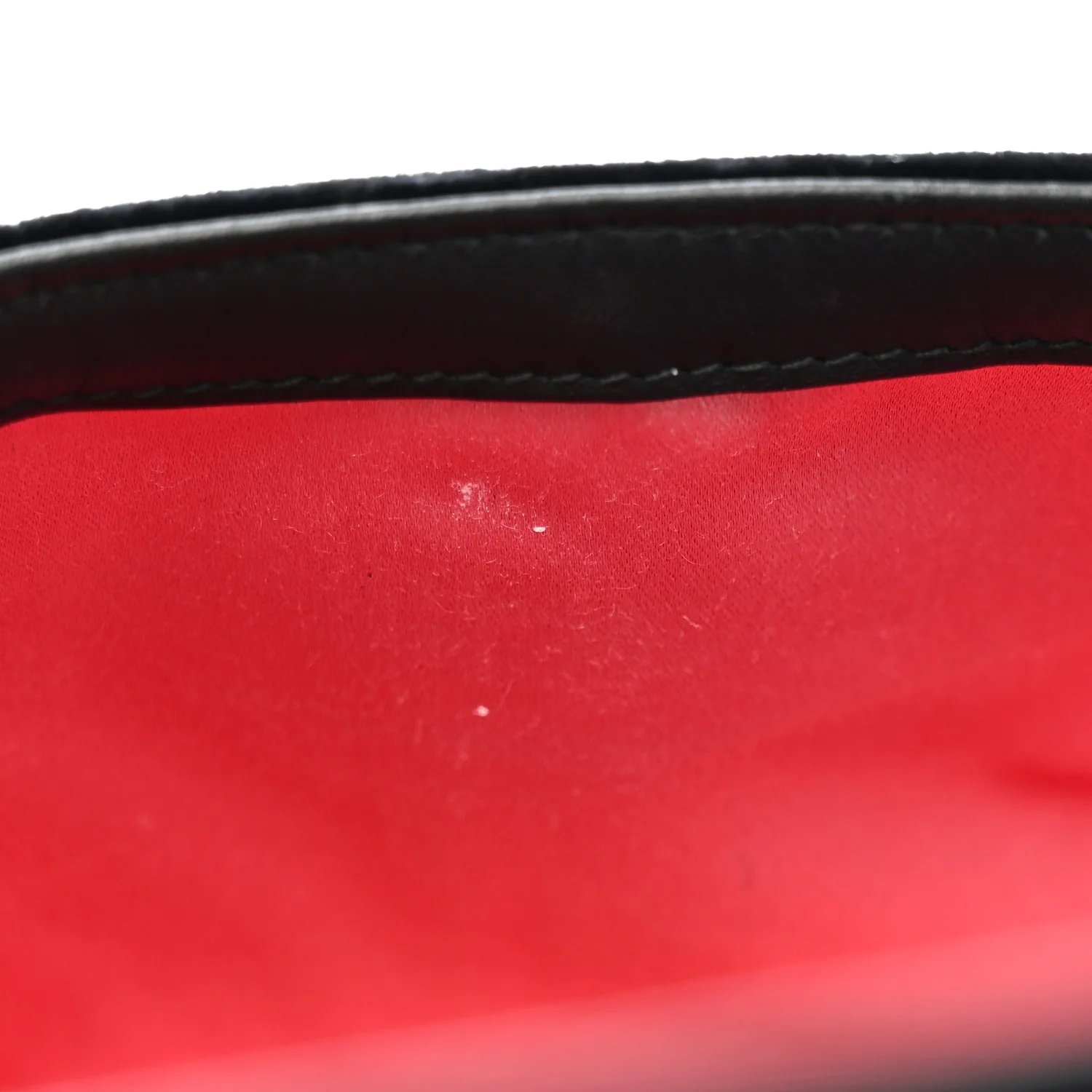 Velvet Matelasse Mini GG Marmont Shoulder Bag Black - Image 16