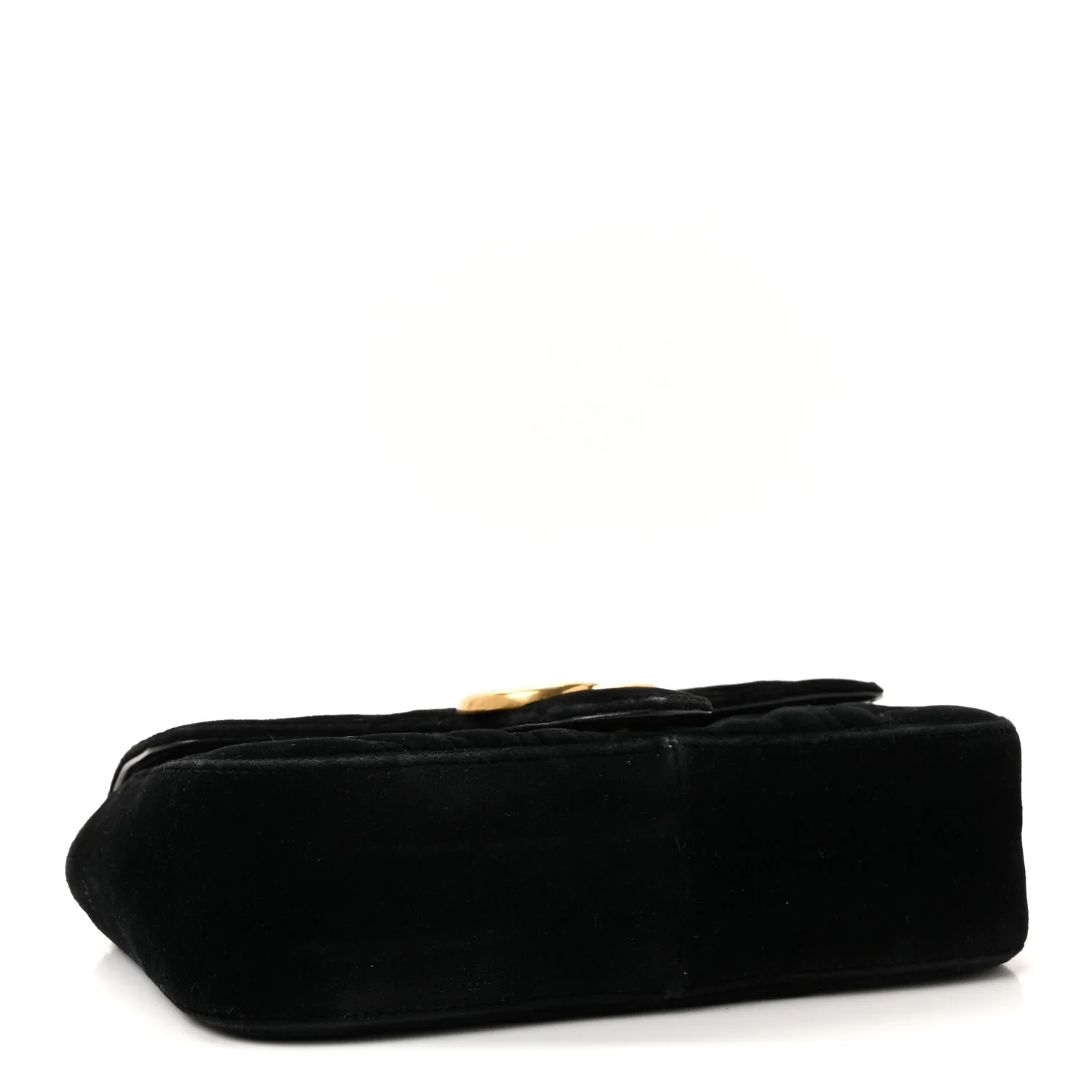 Velvet Matelasse Mini GG Marmont Shoulder Bag Black - Image 4