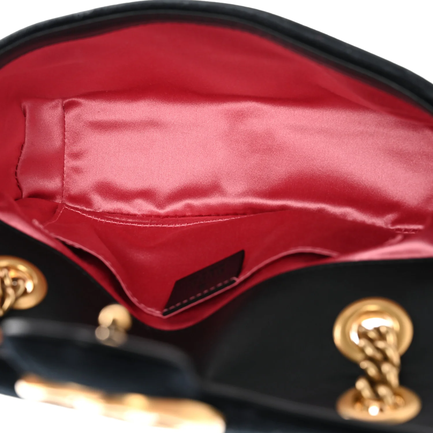 Velvet Matelasse Mini GG Marmont Shoulder Bag Black - Image 5