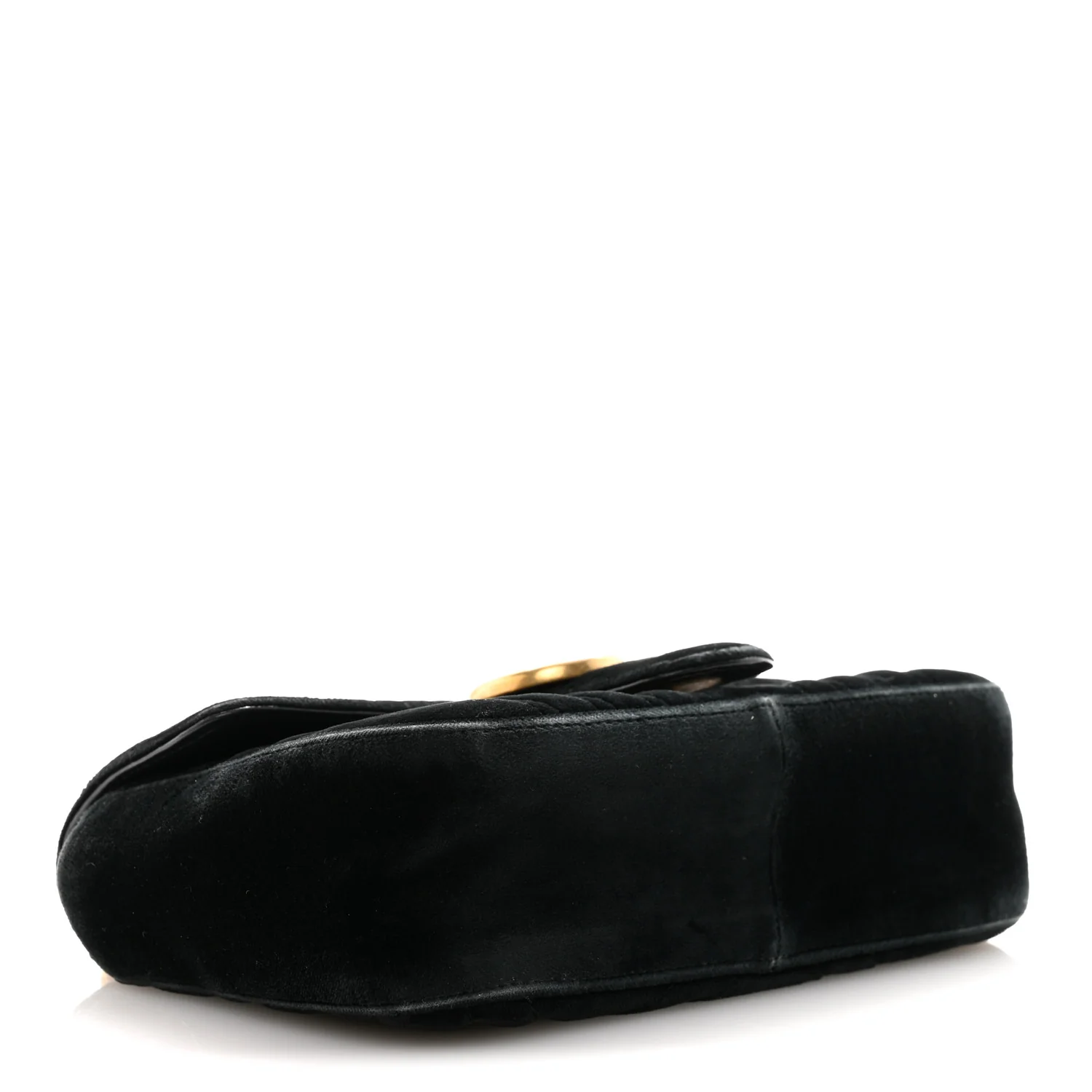 Velvet Matelasse Mini GG Marmont Shoulder Bag Black - Image 4