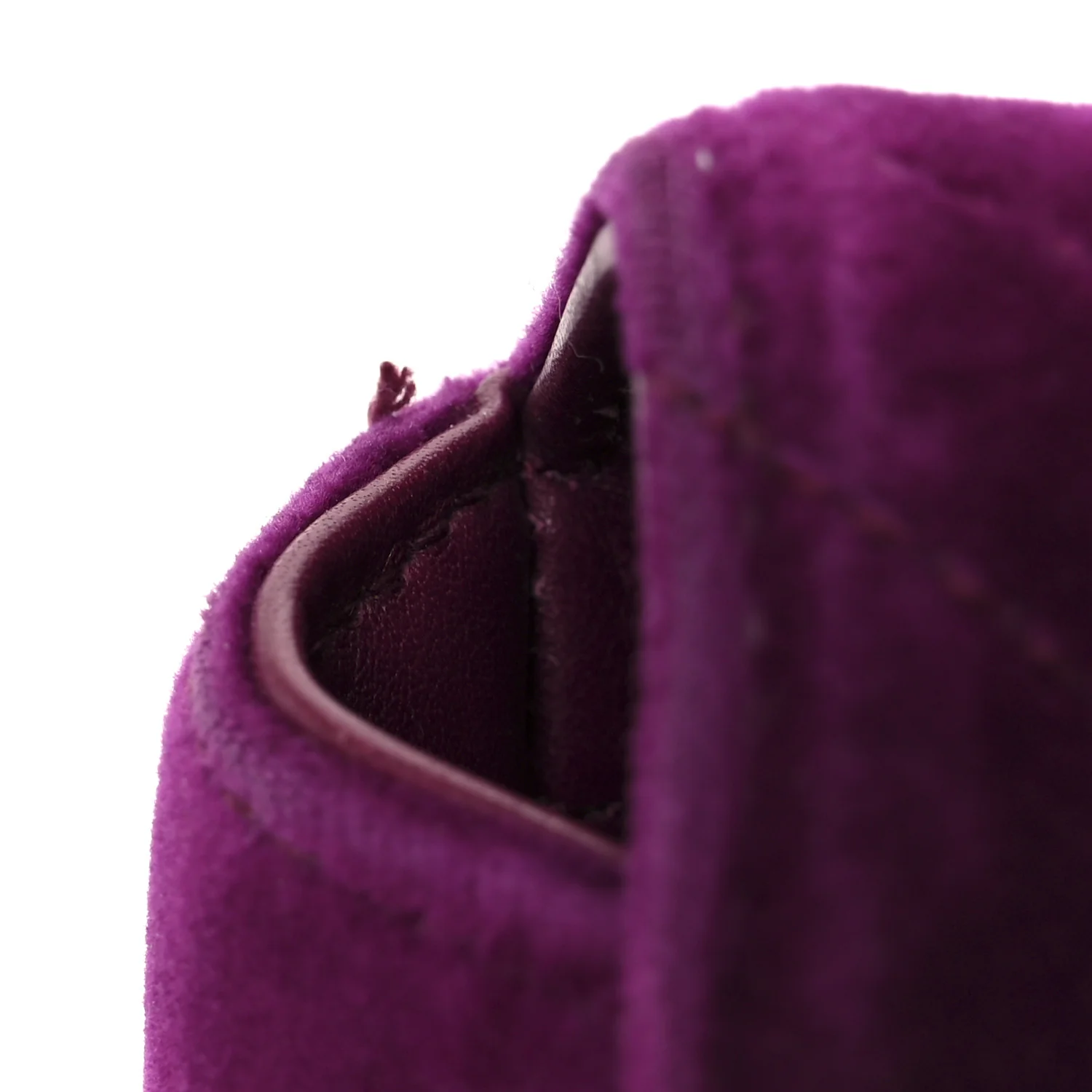 Velvet Matelasse Mini GG Marmont Shoulder Bag Fuchsia Violet Cyclamen - Image 12