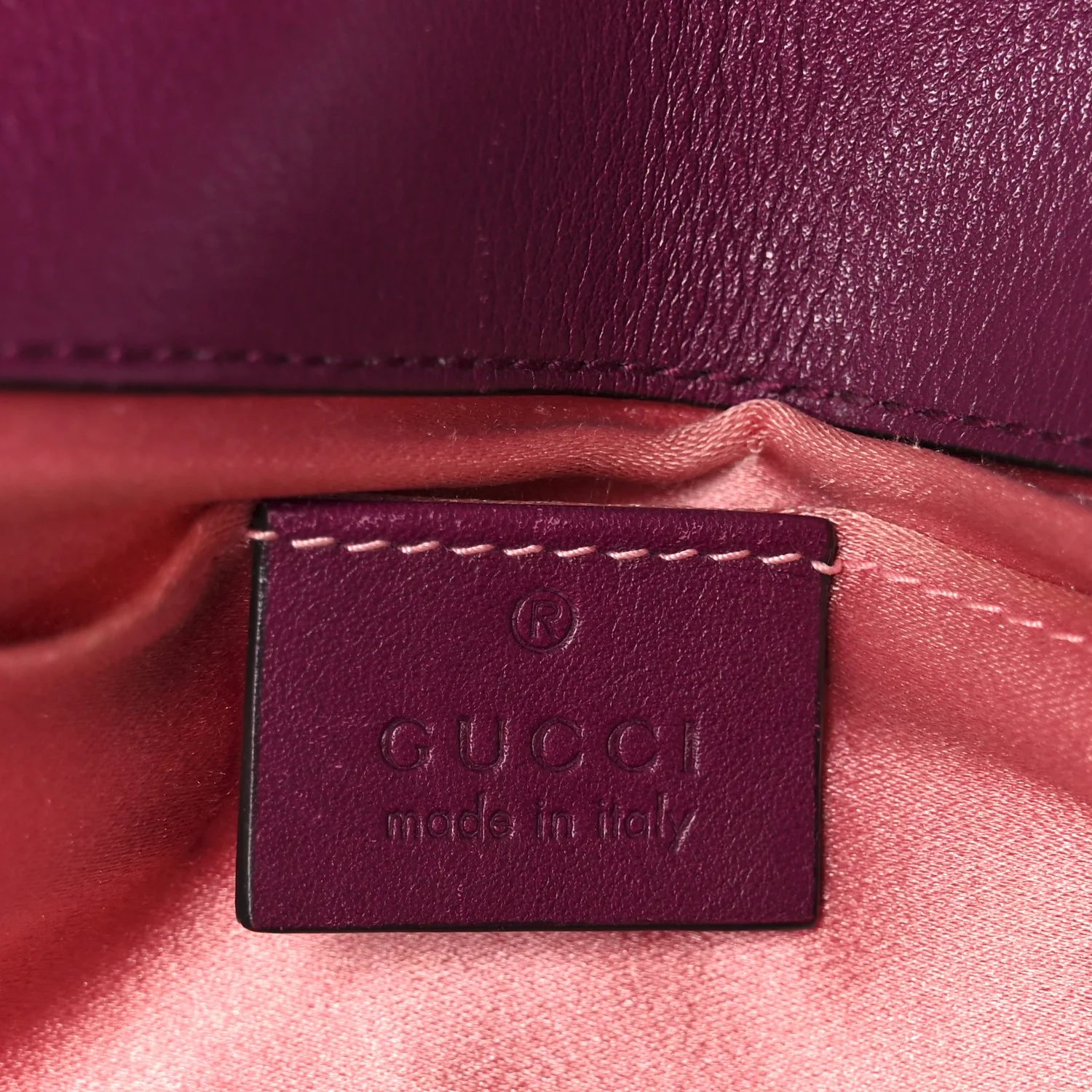 Velvet Matelasse Mini GG Marmont Shoulder Bag Fuchsia Violet Cyclamen - Image 6