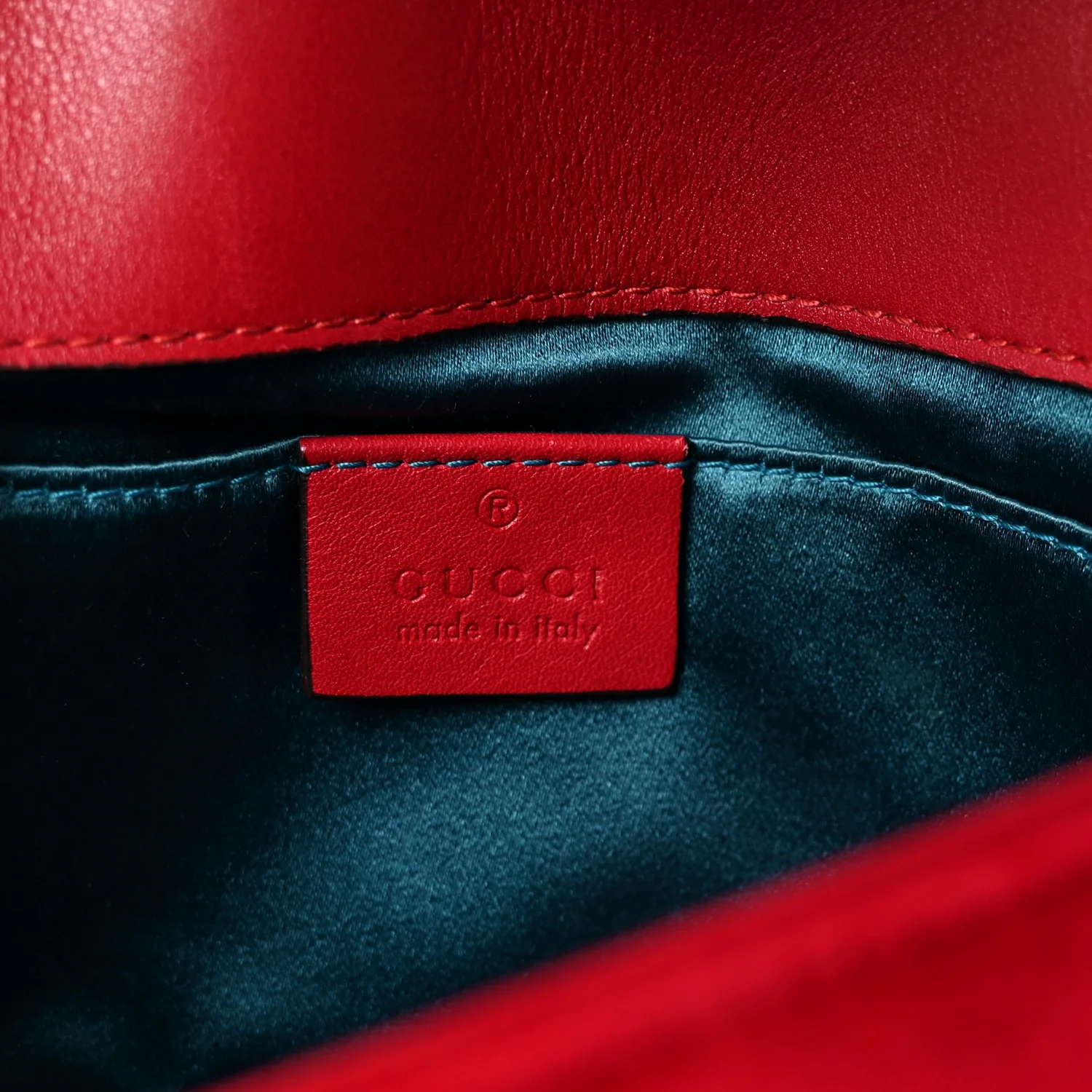 Velvet Matelasse Mini GG Marmont Shoulder Bag Hibiscus Red - Image 6