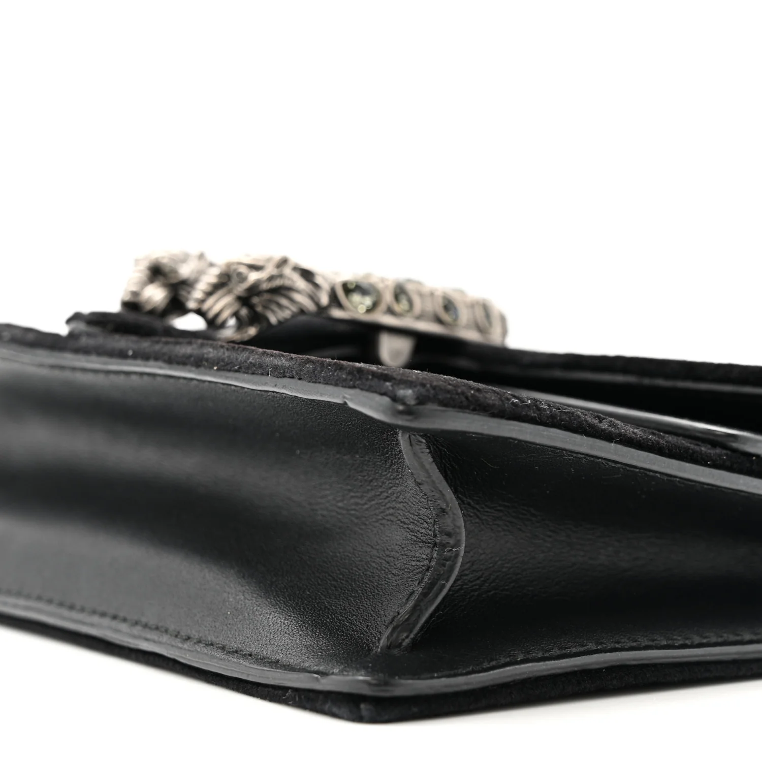 Velvet Super Mini Dionysus Shoulder Bag Black - Image 9