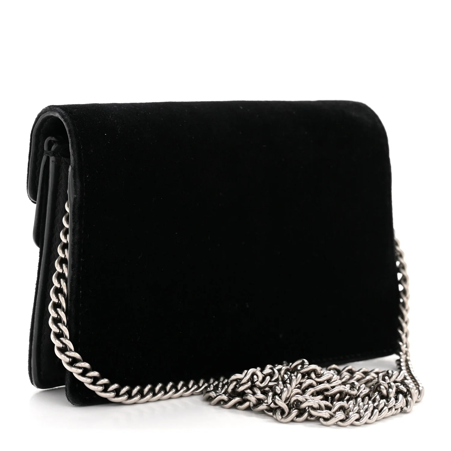 Velvet Super Mini Dionysus Shoulder Bag Black - Image 3