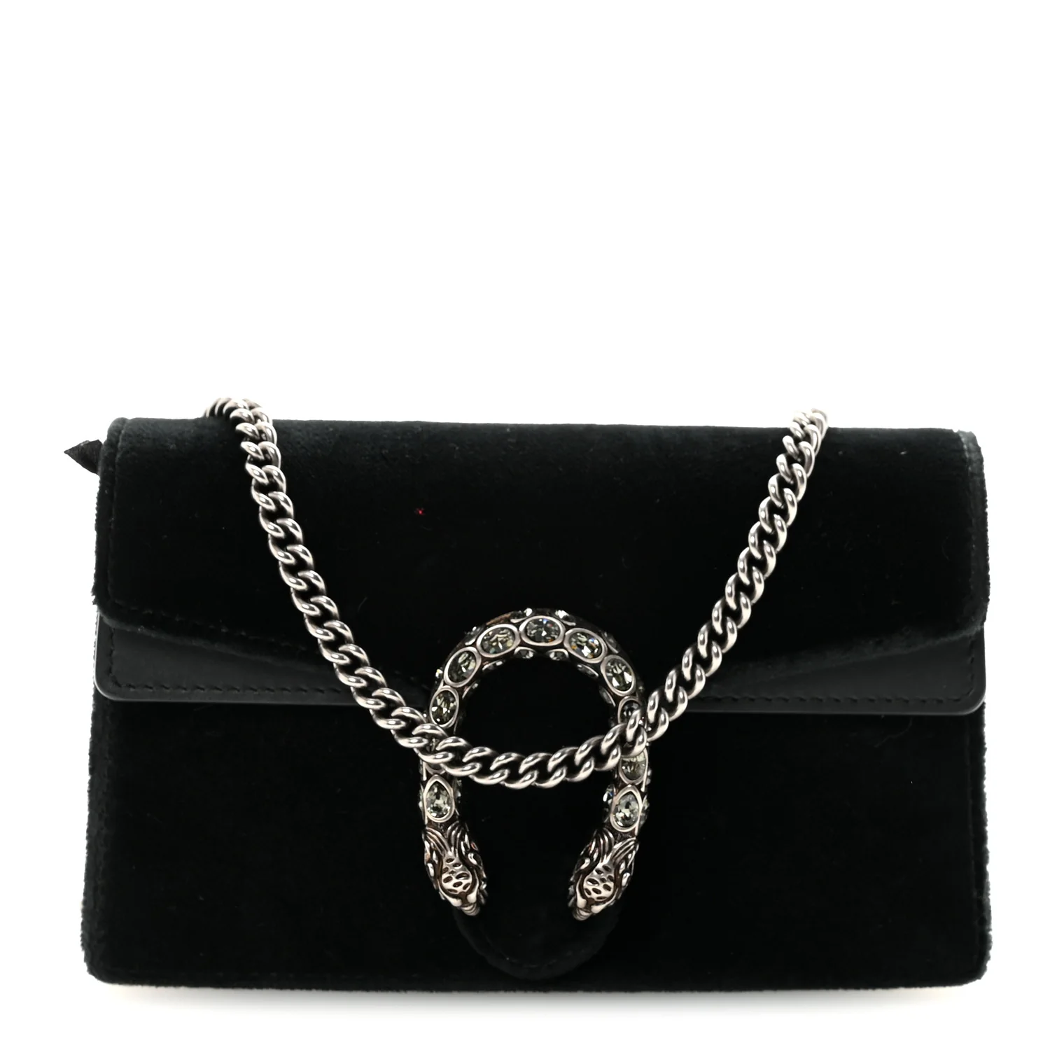 Velvet Super Mini Dionysus Shoulder Bag Black