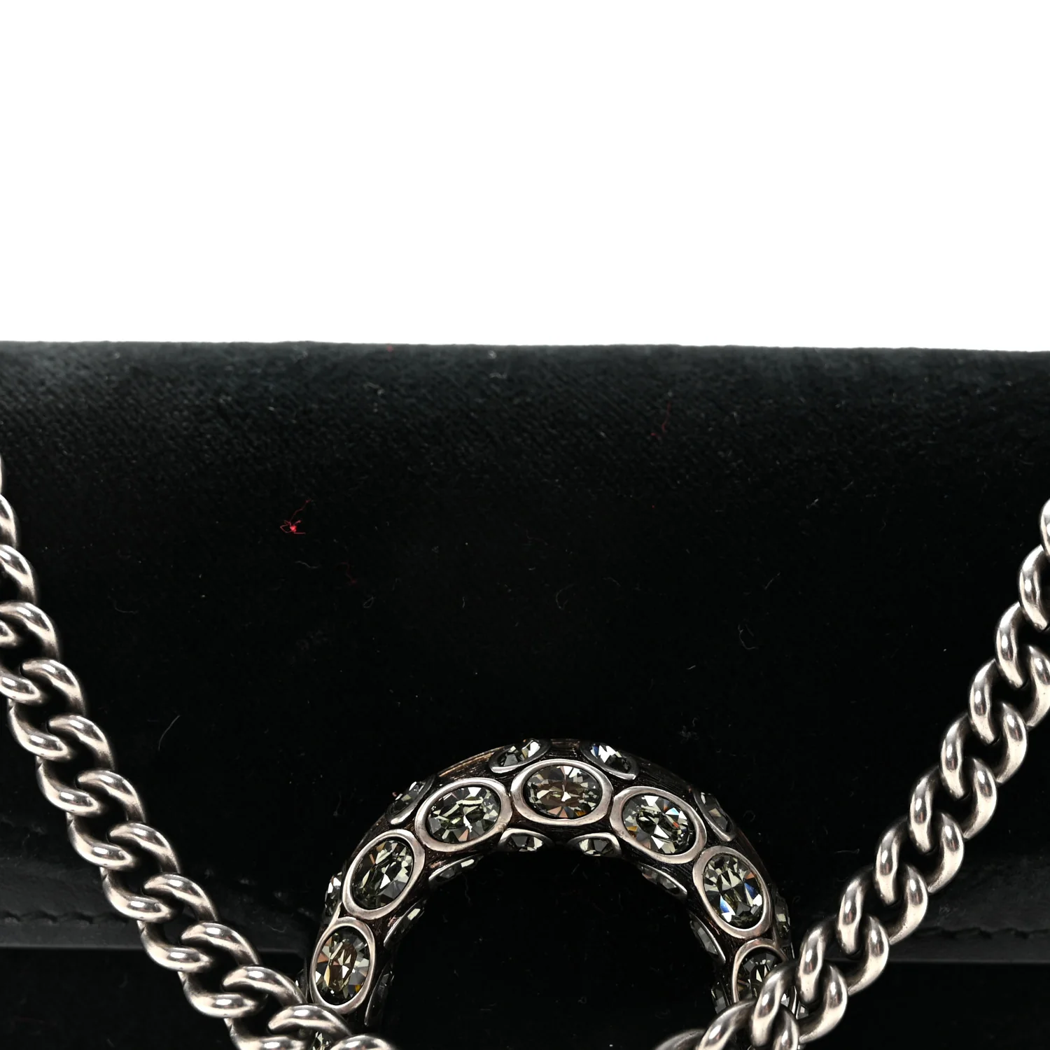 Velvet Super Mini Dionysus Shoulder Bag Black - Image 7