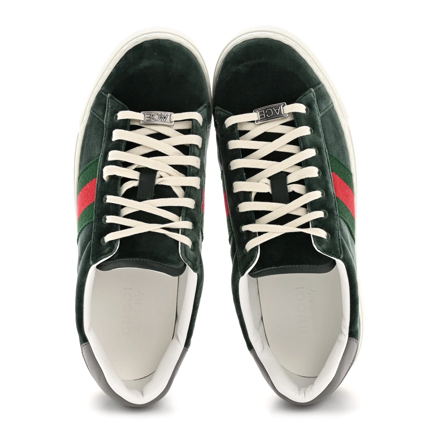 Velvet Web Mens Ace Sneakers 8 Green Red - Image 2