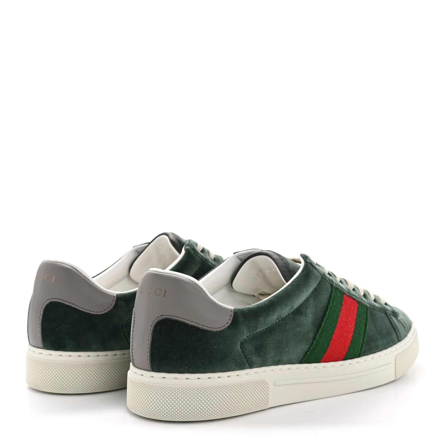 Velvet Web Mens Ace Sneakers 8 Green Red - Image 5