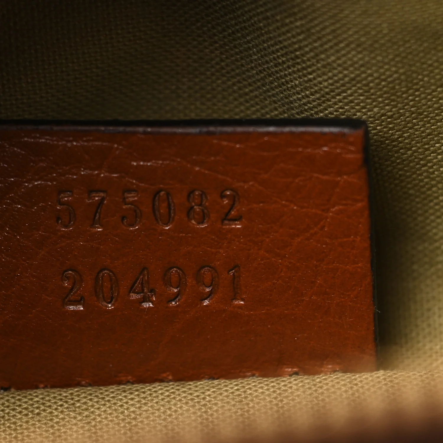 Vintage Canvas Web Belt Bag Sand Cuir - Image 7