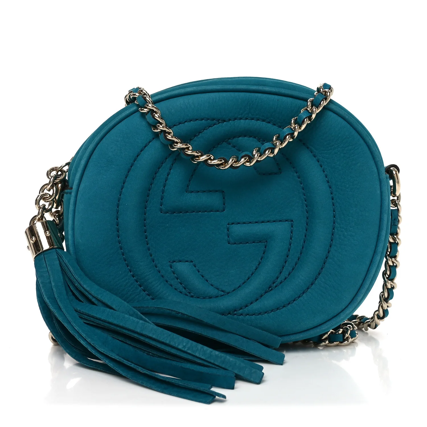 Vitello Range Mini Soho Chain Bag Deep Cobalt
