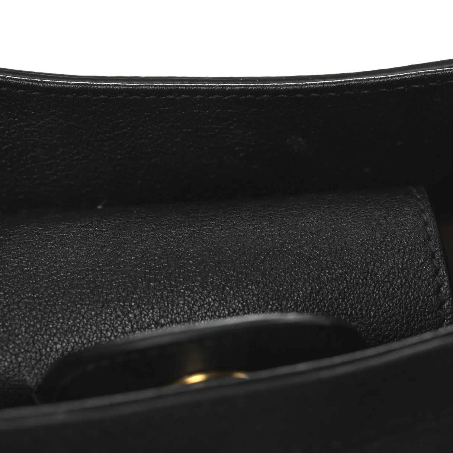 Wonka Grain Calfskin Mini Diana Tote Bag Black Yellow Fluo - Image 11