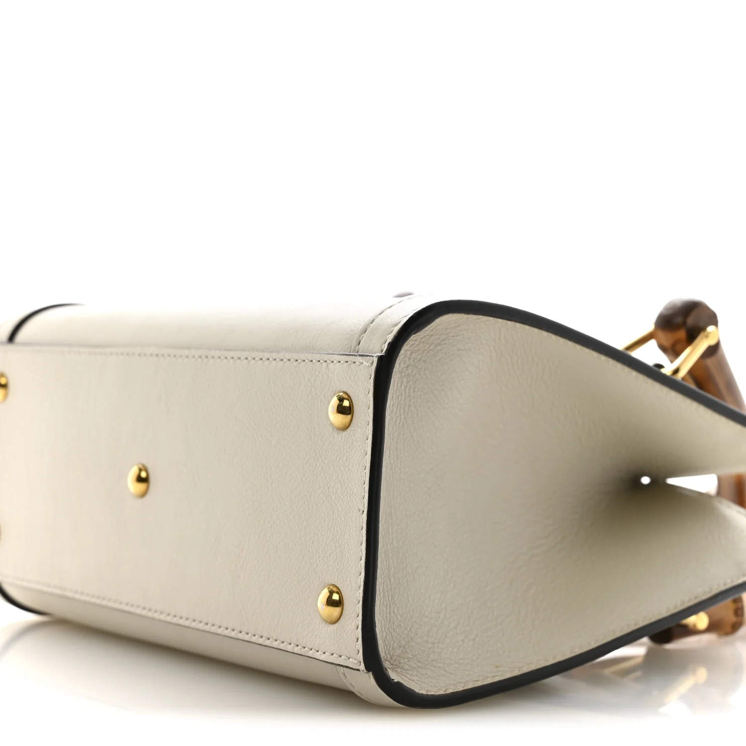 Wonka Grain Calfskin Mini Diana Tote Bag Mystic White - Image 10