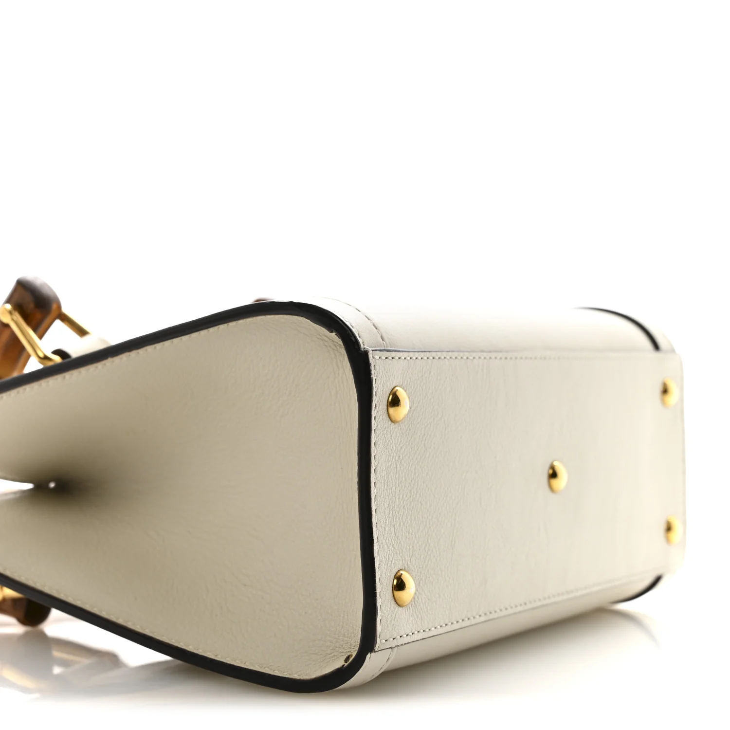 Wonka Grain Calfskin Mini Diana Tote Bag Mystic White - Image 9