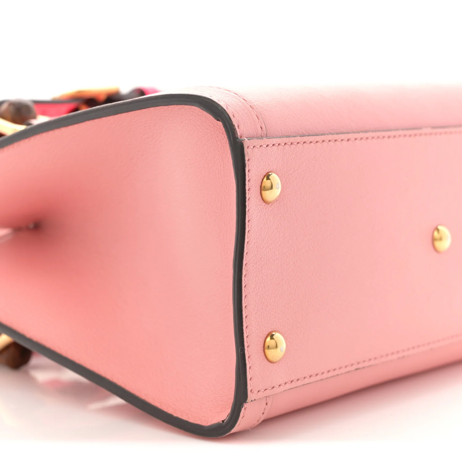 Wonka Grain Calfskin Mini Diana Tote Bag Wild Rose Fuxia Fluo - Image 9