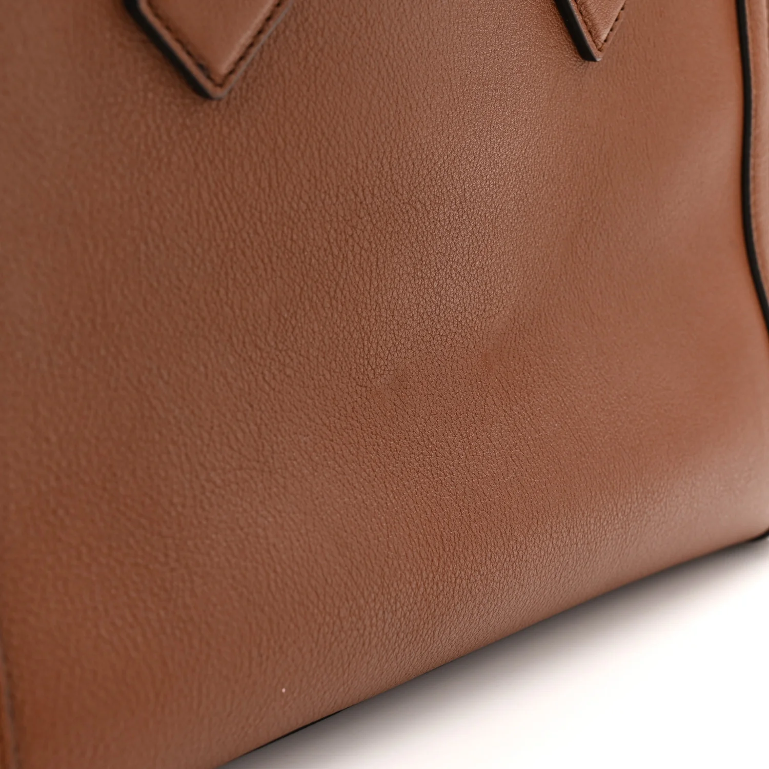 Wonka Grain Calfskin Small Diana Tote Bag Cuir Yellow Fluo - Image 11