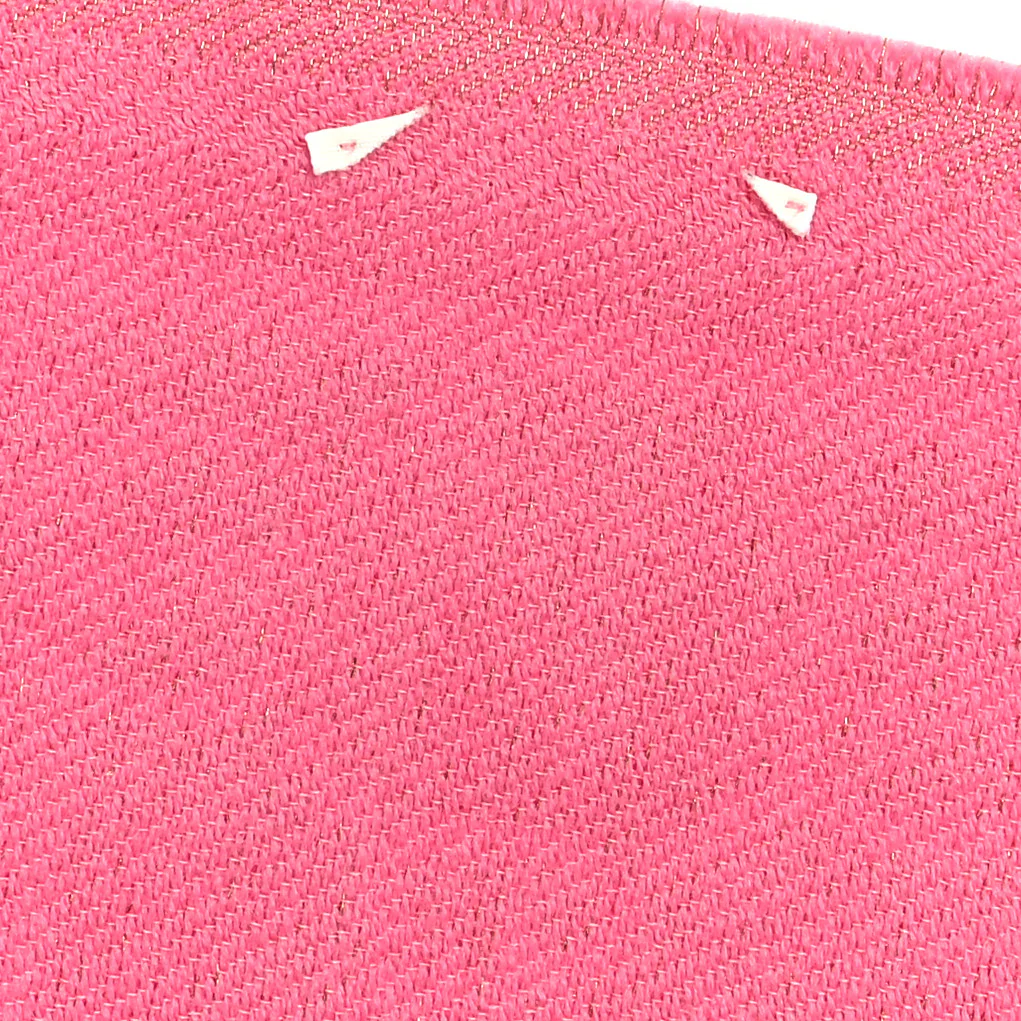 Wool Silk Lurex GG Monogram Bright G Fringe Scarf Fuxia - Image 5