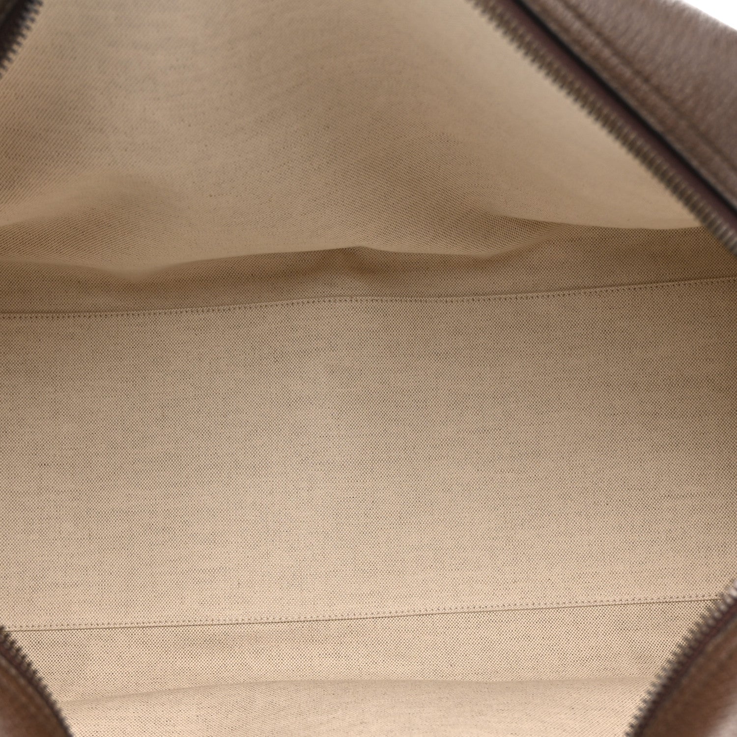 X ADIDAS Canvas Textured Dollar Calfskin Web GG Monogram Trefoil Large Bowling Bag Beige Brown Multicolor - Image 4