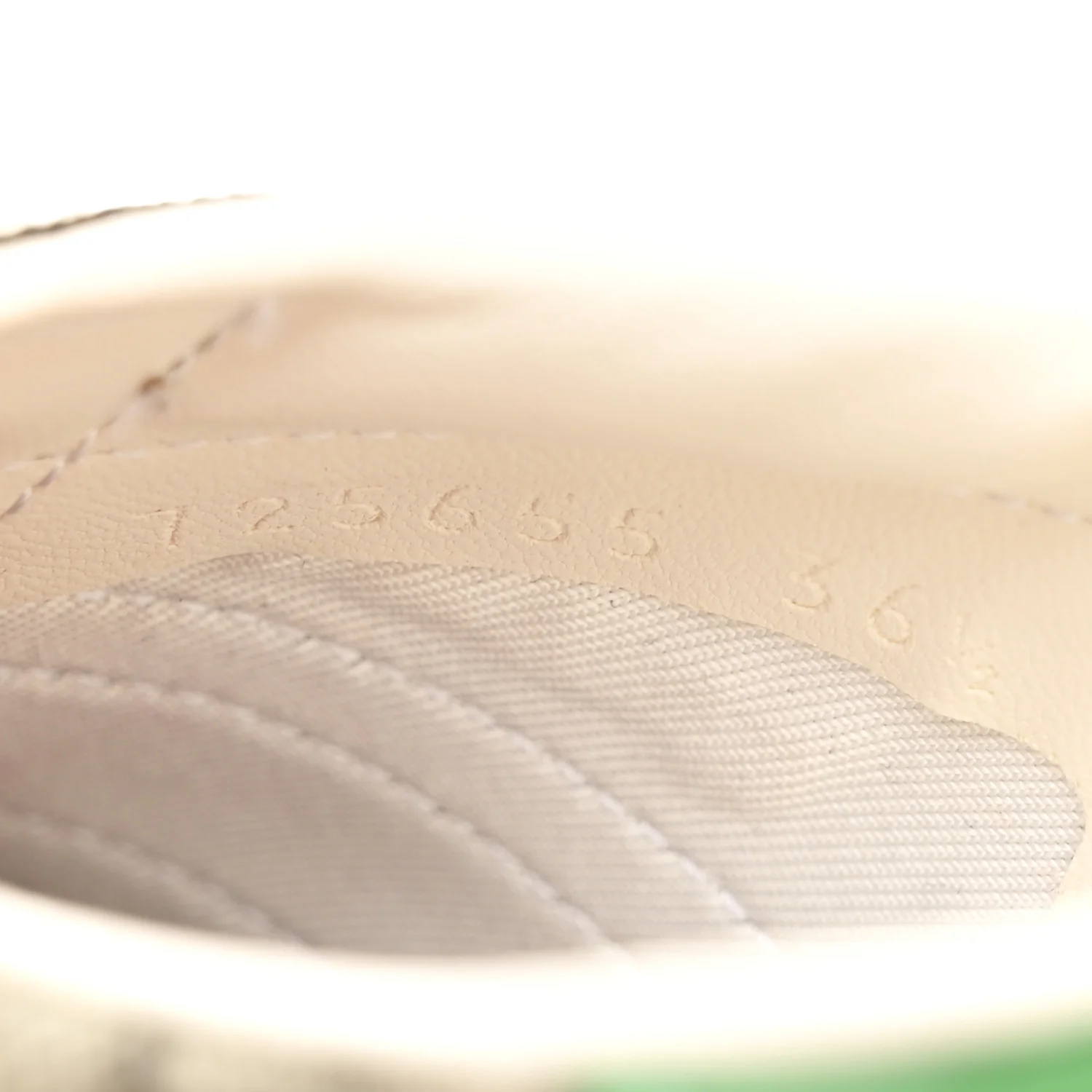 X ADIDAS GG Supreme Monogram Gazelle Wedge Sneakers 36.5 Beige Ebony Off White New Shamarock - Image 9