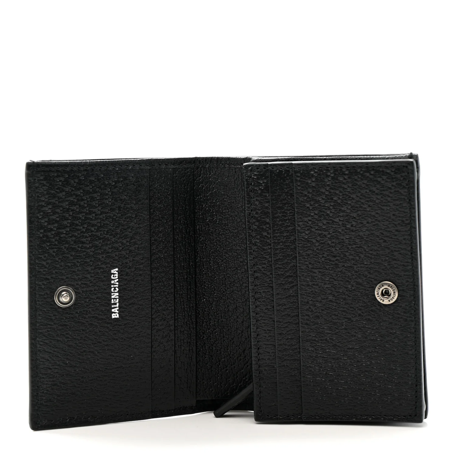 X BALENCIAGA BB Monogram Web Ophidia Card Case Wallet Black - Image 5