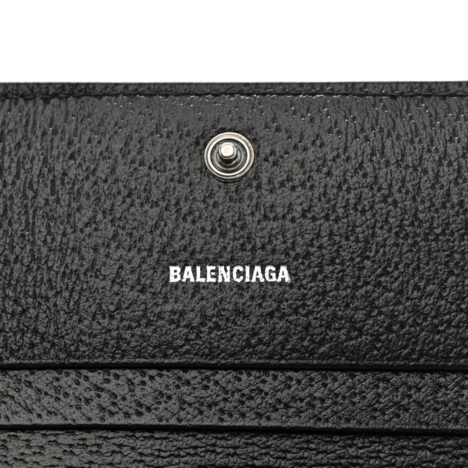 X BALENCIAGA BB Monogram Web Ophidia Card Case Wallet Black - Image 6