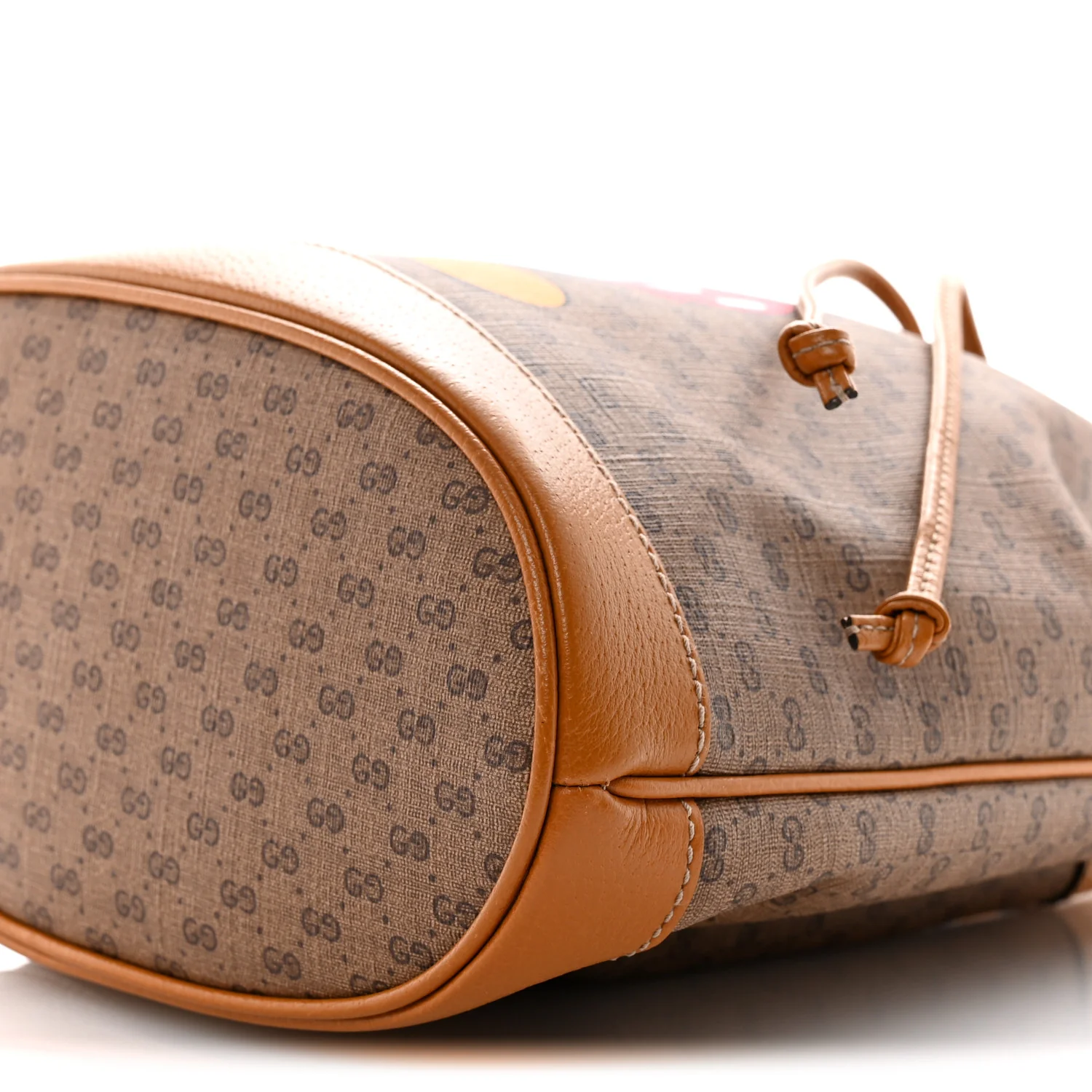 X DISNEY Mini Vintage GG Supreme Monogram Bucket Bag Beige Vintage Sun Oil - Image 10