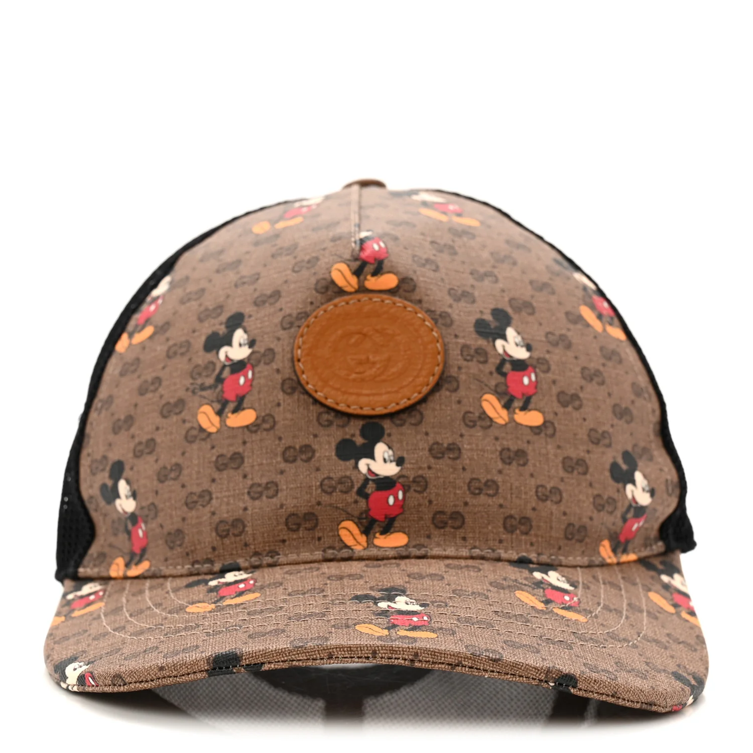 X DISNEY Mini Vintage GG Supreme Monogram Mickey Mouse Baseball Hat XL Beige Vintage Sun Oil - Image 3