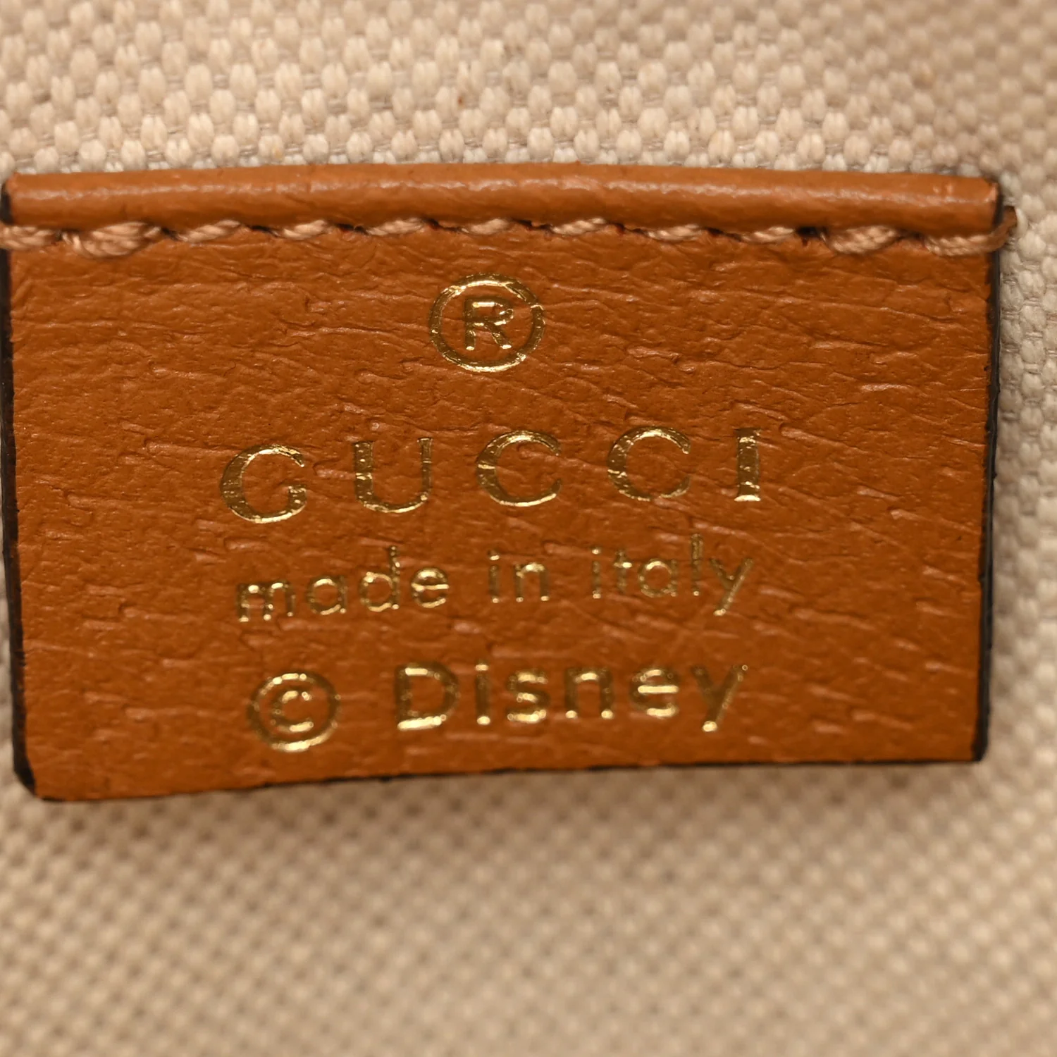 X DISNEY Mini Vintage GG Supreme Monogram Mickey Mouse Round Shoulder Bag Beige Vintage Sun Oil - Image 6