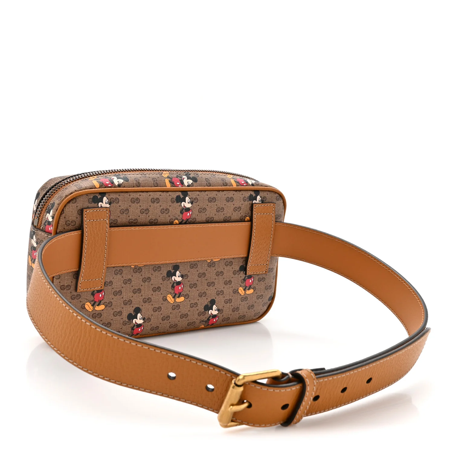 X DISNEY Mini Vintage GG Supreme Monogram Mickey Mouse Small Belt Bag 90 36 Beige Vintage Sun Oil - Image 3
