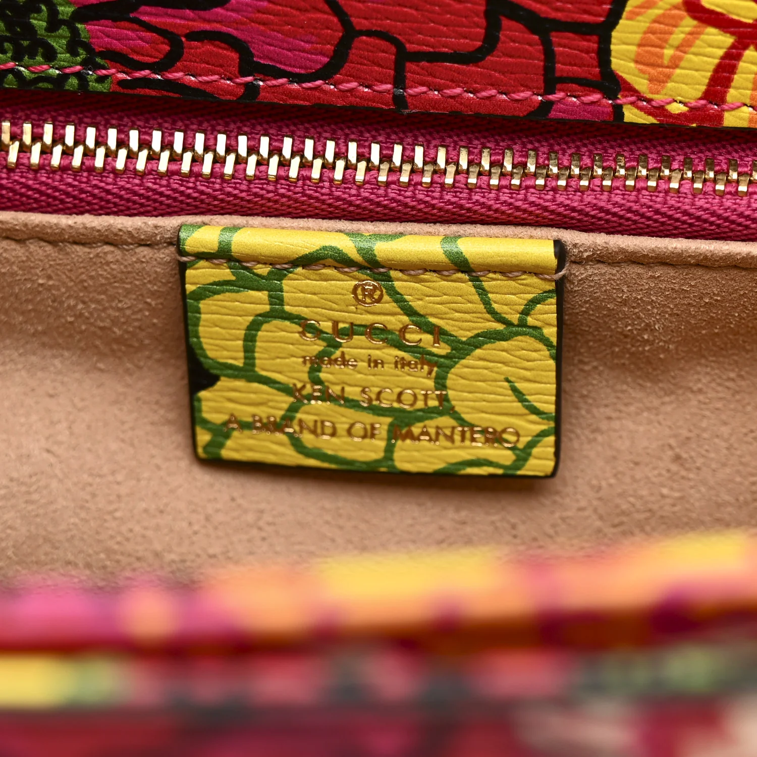 X KEN SCOTT New Shangai Calfskin Pomponica Print Horsebit 1955 Shoulder Bag Multicolor Fuxia Pompon - Image 6