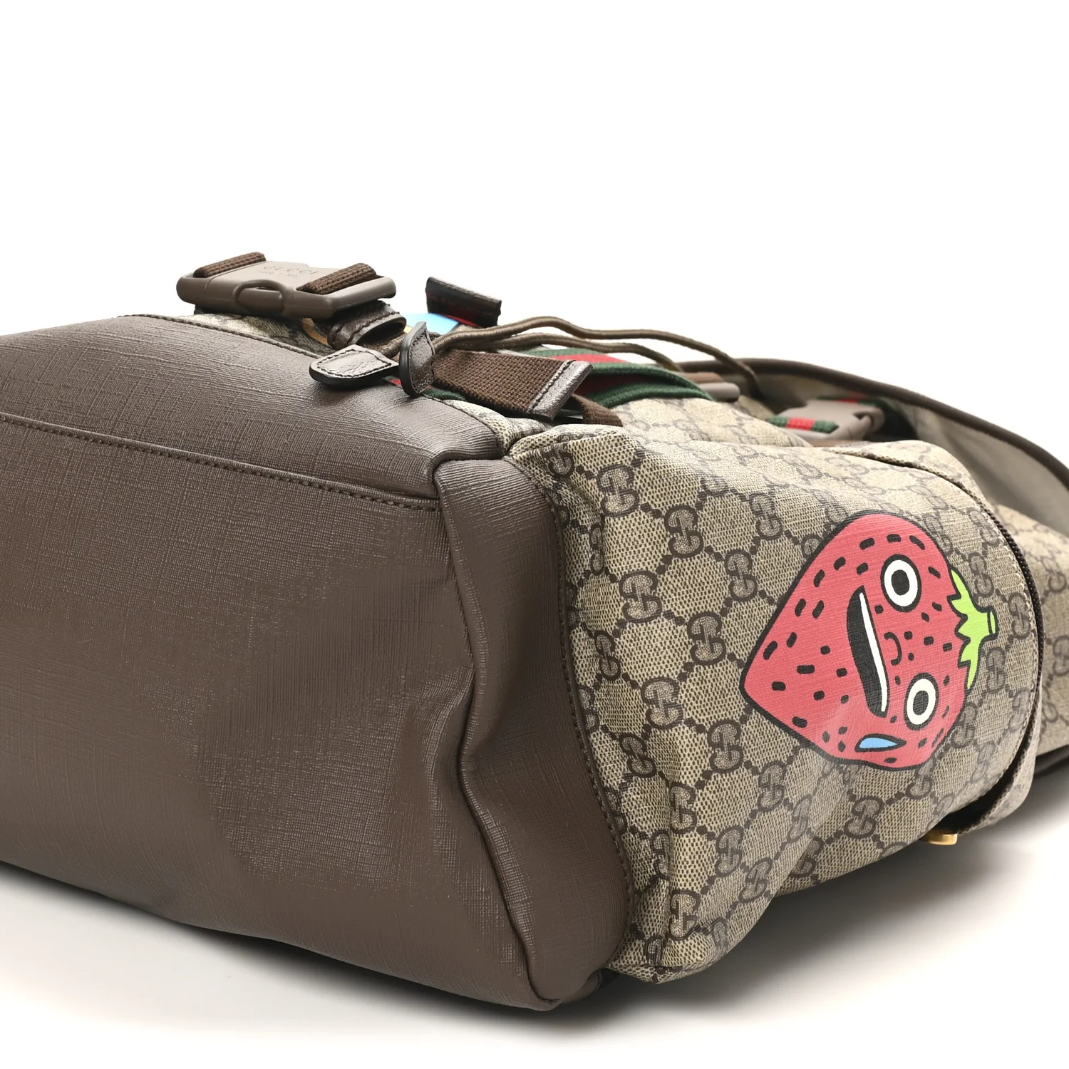 X Pablo DelCielo GG Supreme Monogram Web Cat Print Skateboard Backpack Brown - Image 10