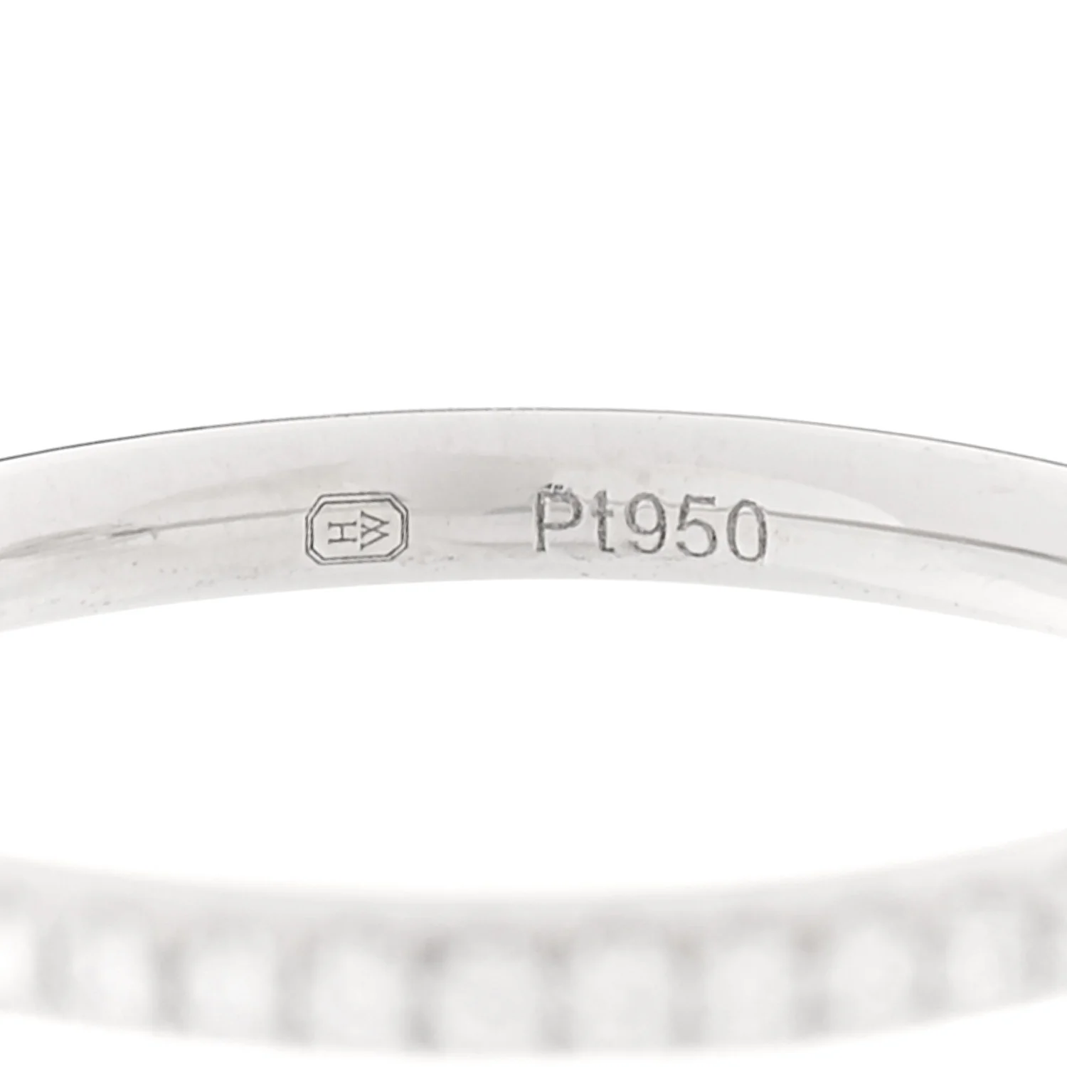 Platinum Diamond .57ct The One Round Brilliant Micropave Engagement Ring 47 4 - Image 5