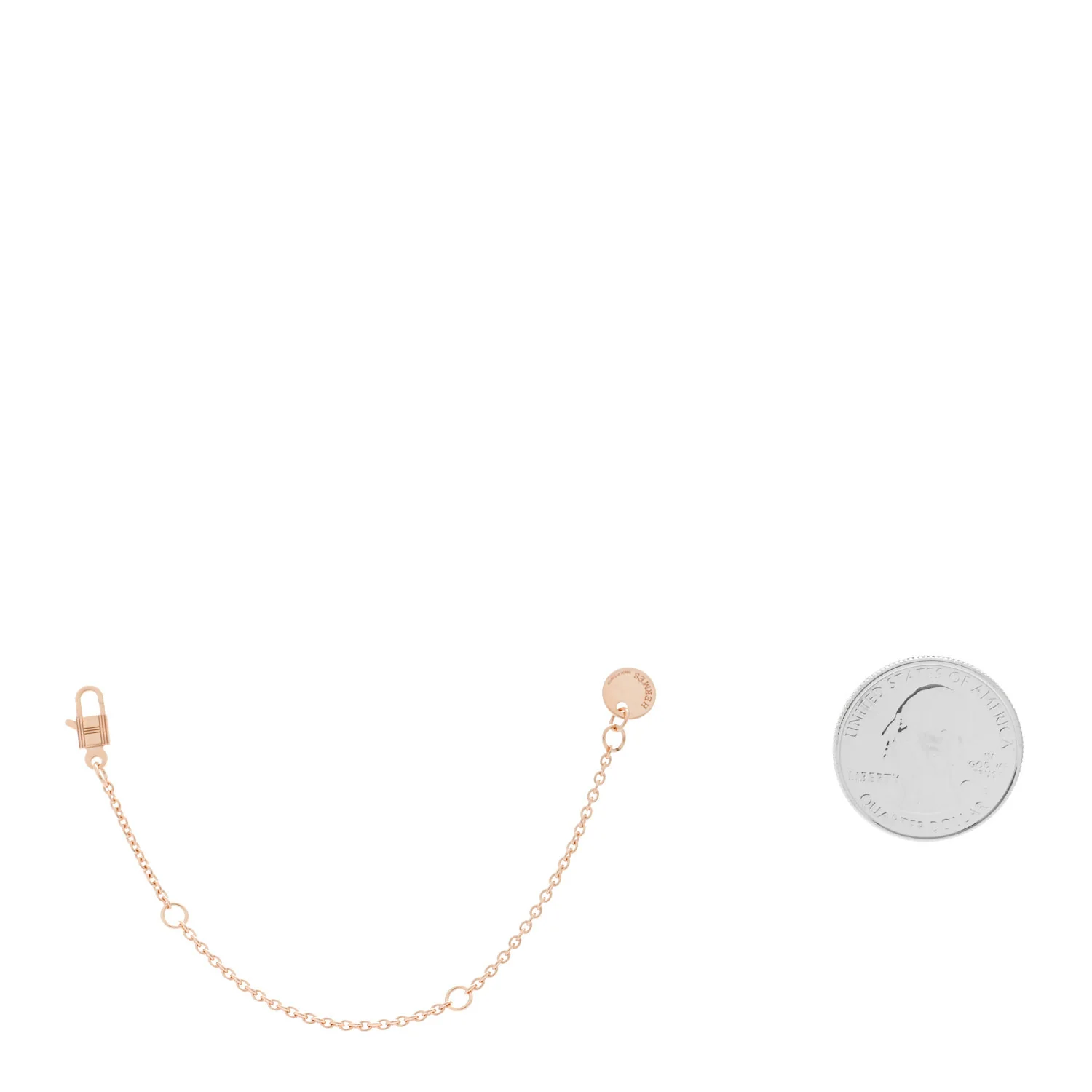 18K Rose Gold Amulettes Adjustable Chain Extension - Image 2