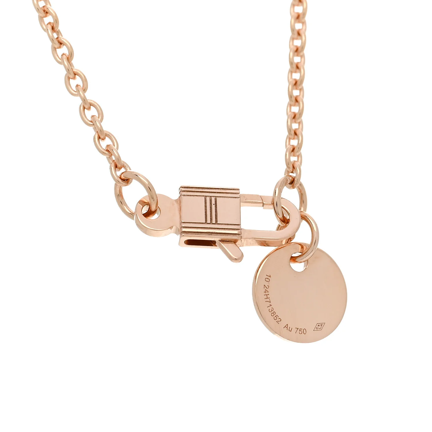 18K Rose Gold Amulettes Adjustable Chain Extension - Image 4
