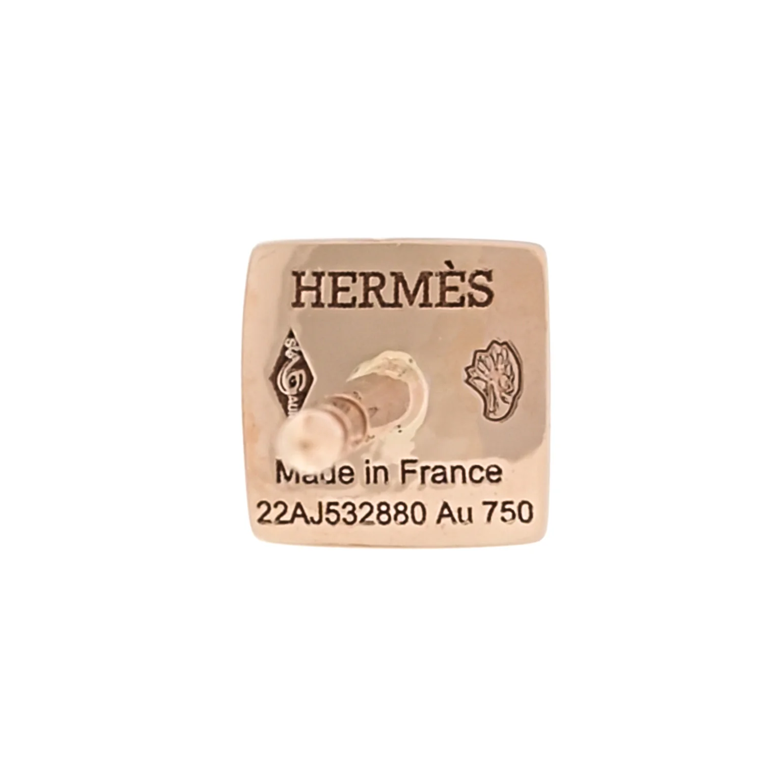 18K Rose Gold Clou d'H Stud Earrings - Image 4