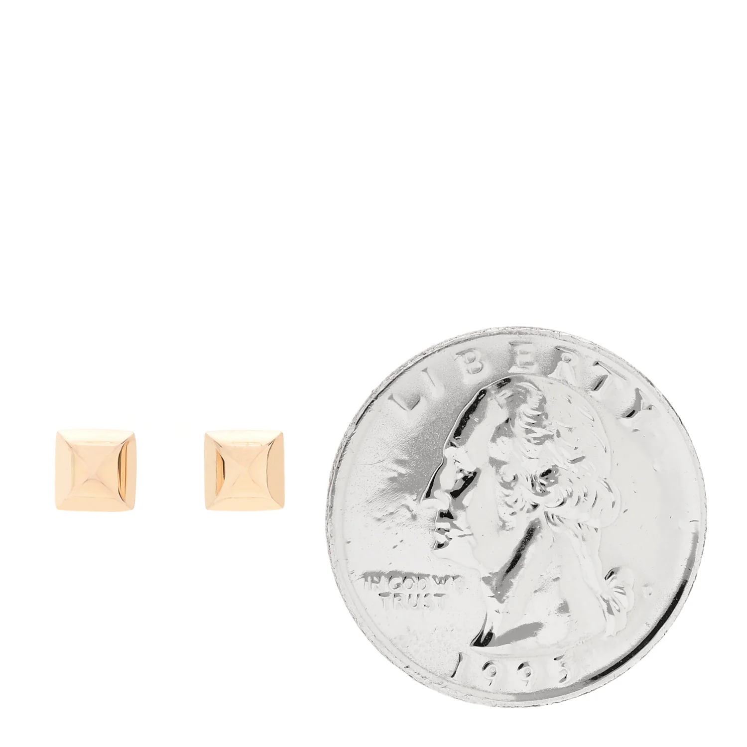 18K Rose Gold Clou d'H Stud Earrings - Image 2