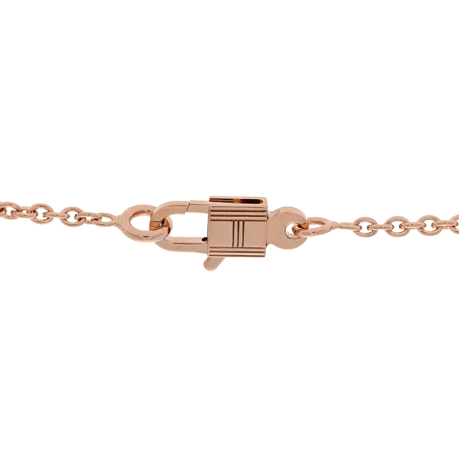 18K Rose Gold Diamond Birkin Amulettes Pendant Necklace - Image 4