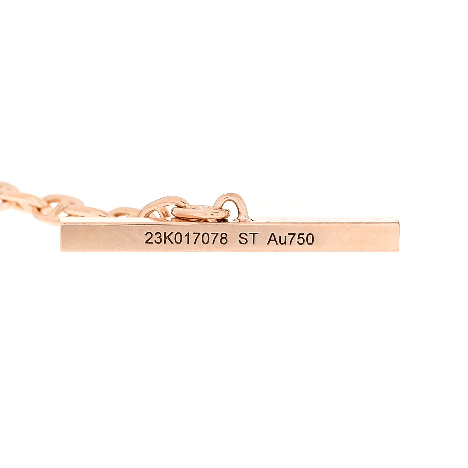 18K Rose Gold Diamond Chaine d'Ancre Verso Bracelet ST - Image 5