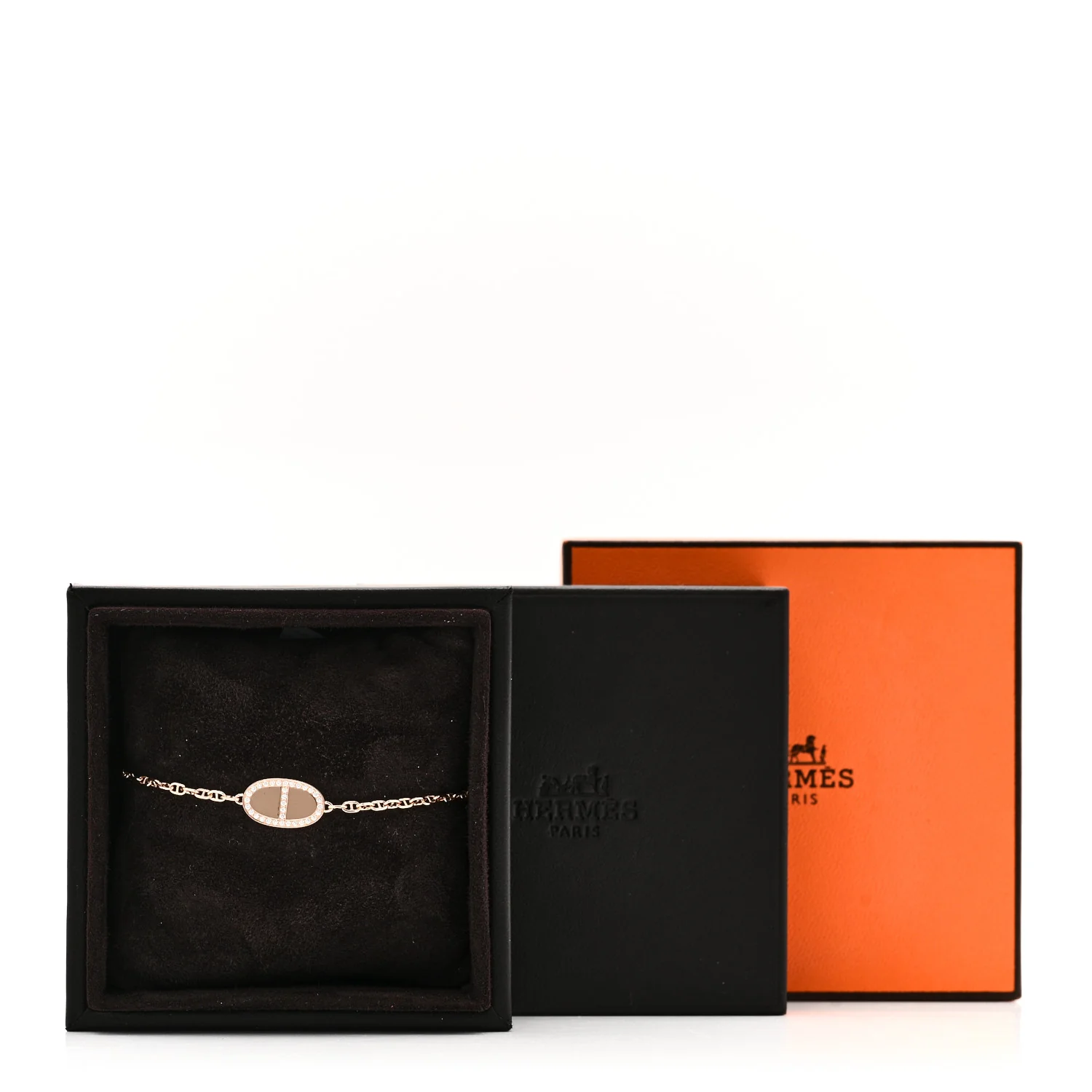 18K Rose Gold Diamond Chaine d'Ancre Verso Bracelet ST - Image 7
