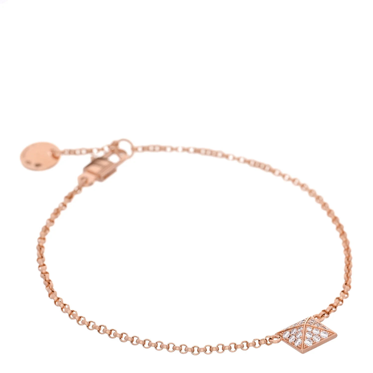 18K Rose Gold Diamond Clou d'H Bracelet