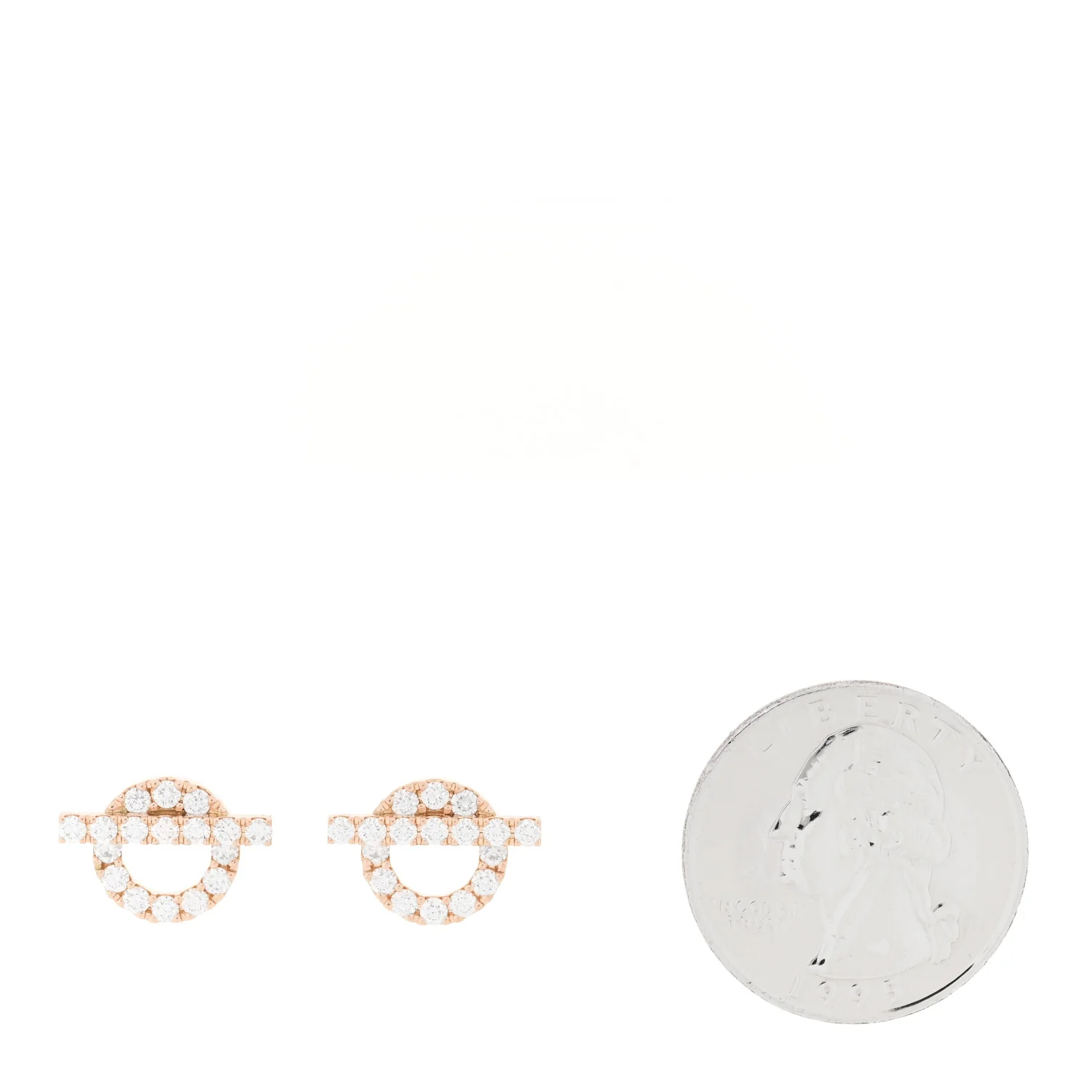 18K Rose Gold Diamond Finesse Earrings - Image 2