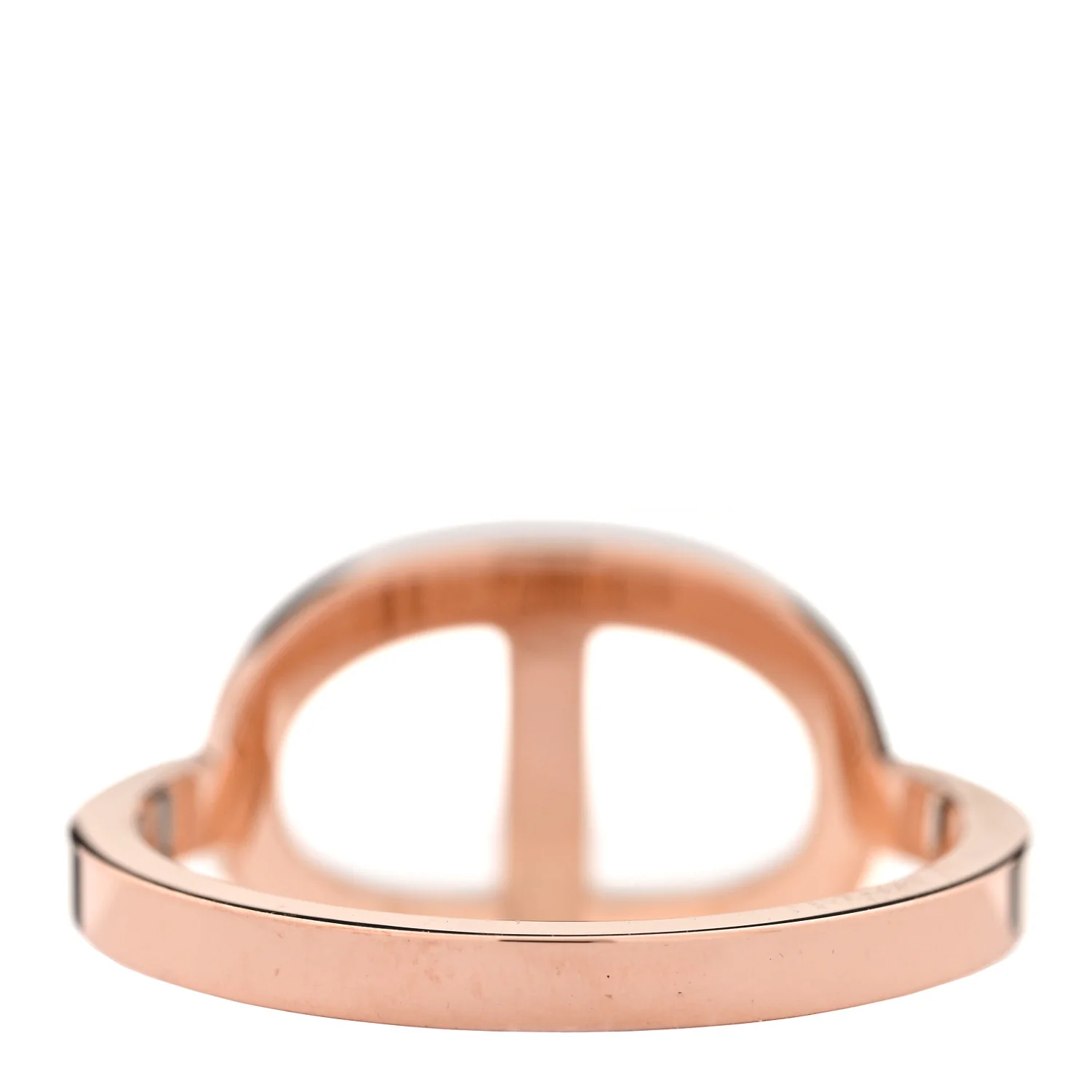 18K Rose Gold Diamond MM Chaine d'Ancre Contour Ring 54 7 - Image 3