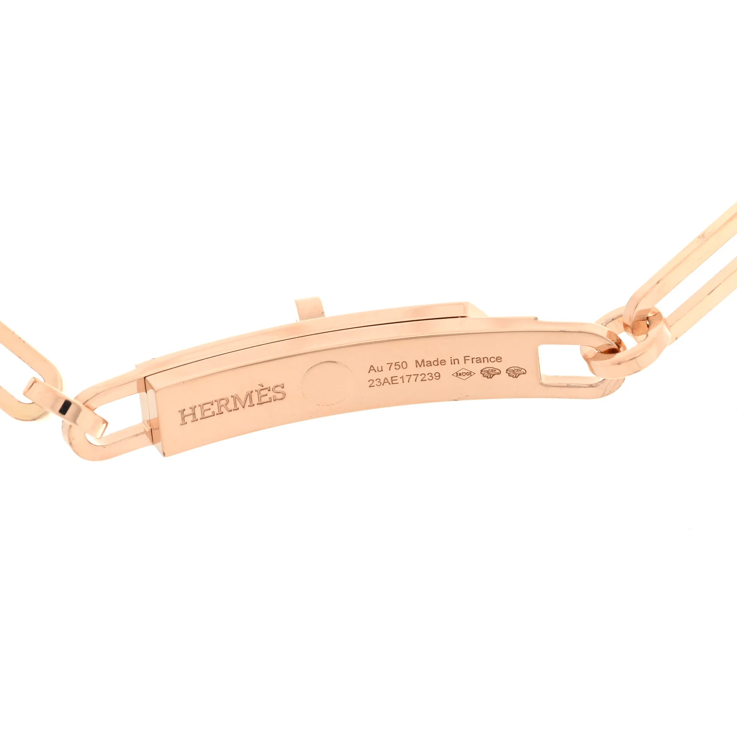 18K Rose Gold Diamond Pave Kelly Chaine Choker Necklace - Image 5