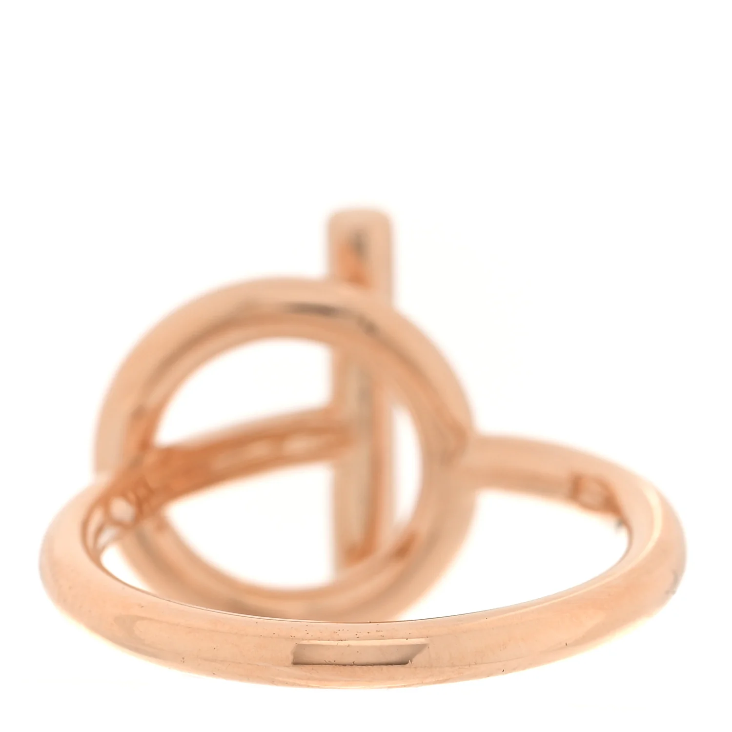 18K Rose Gold Diamond PM Echappee Ring 49 4.75 - Image 3